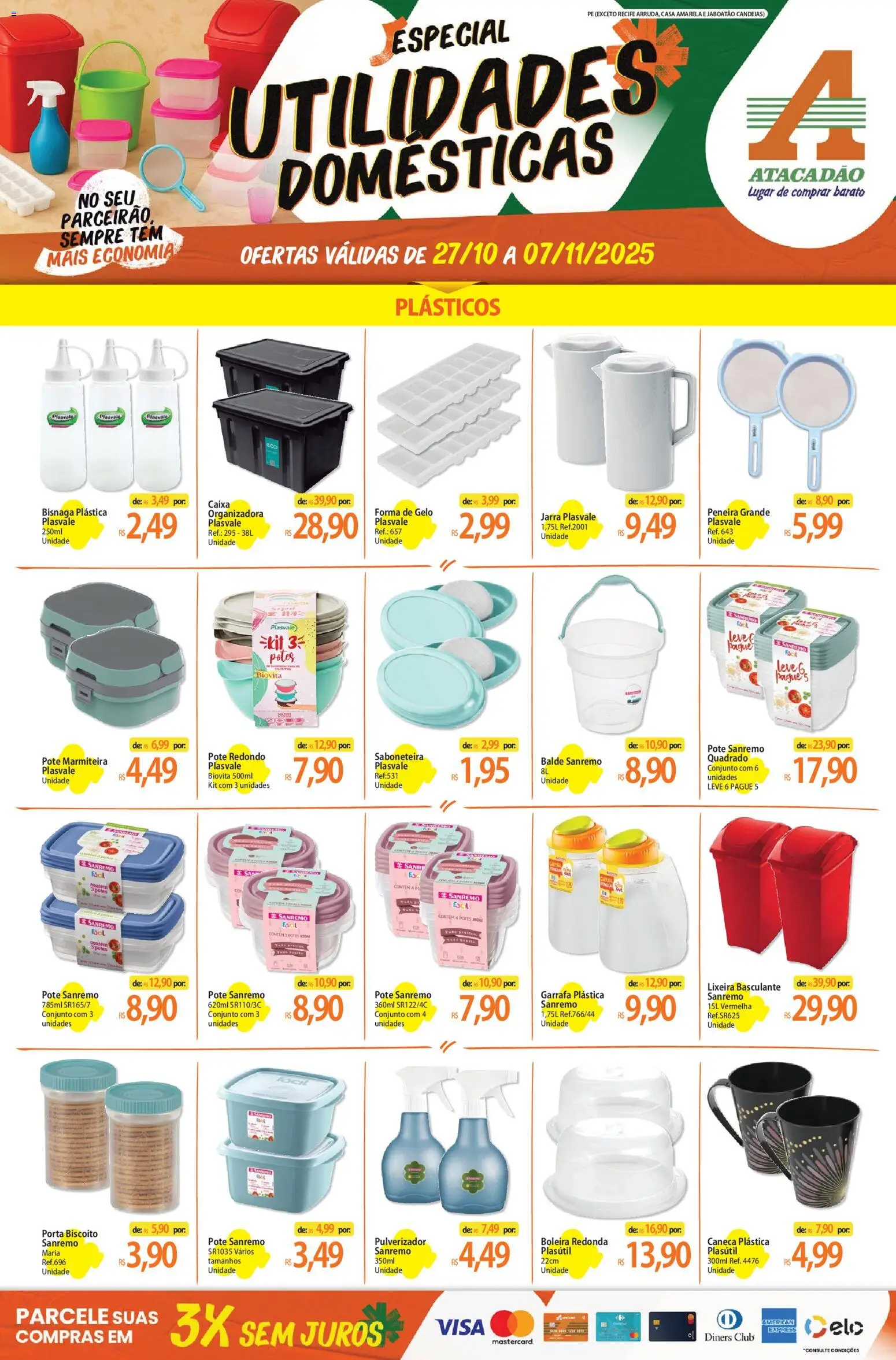 Atacadão folheto "Ofertas - PE" válido a partir de 27/10/2025 - número de página 1