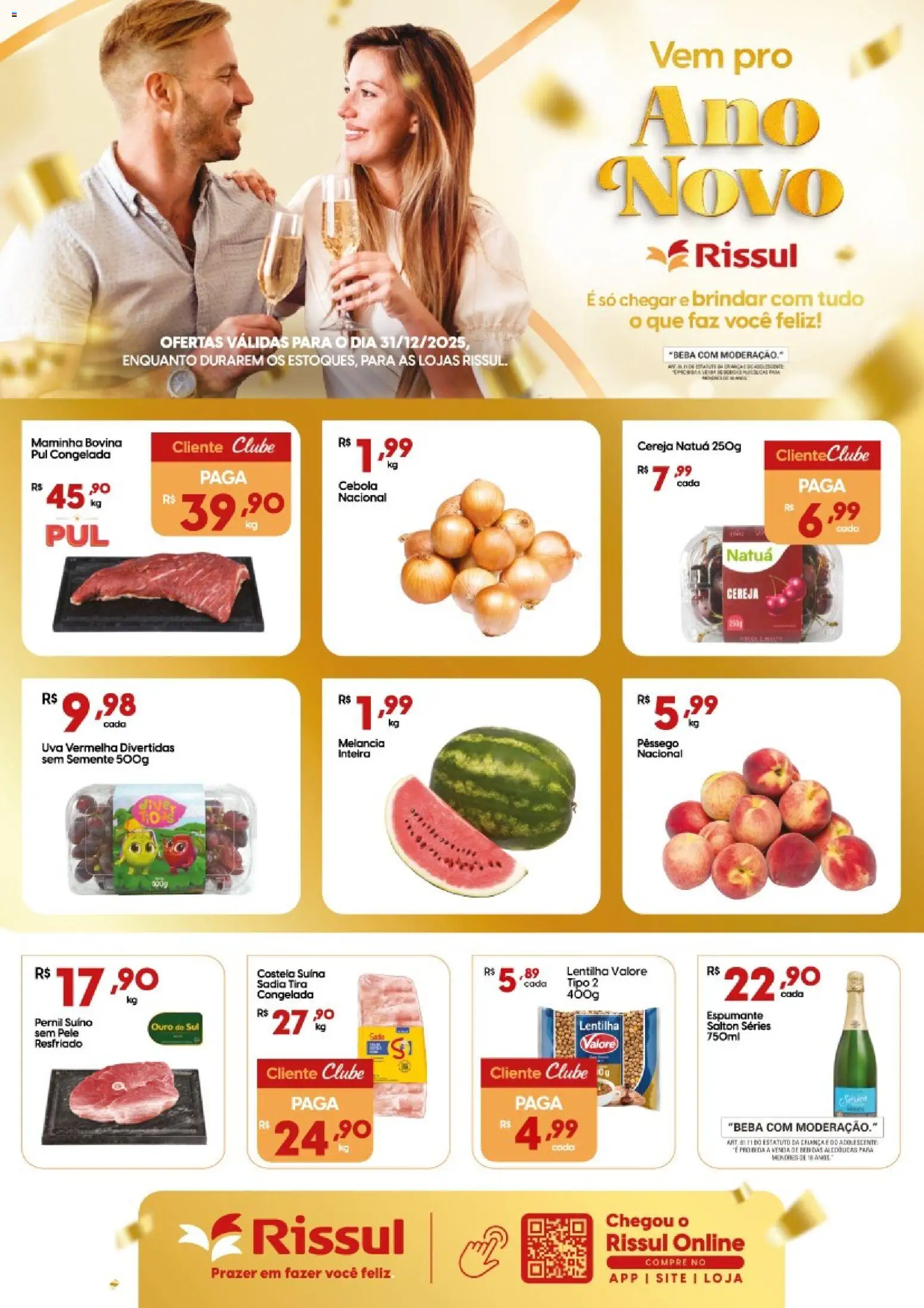Pré-Visualização do folheto "Ofertas Quarta do Horti " da loja Rissul válido a partir de 31/12/2025