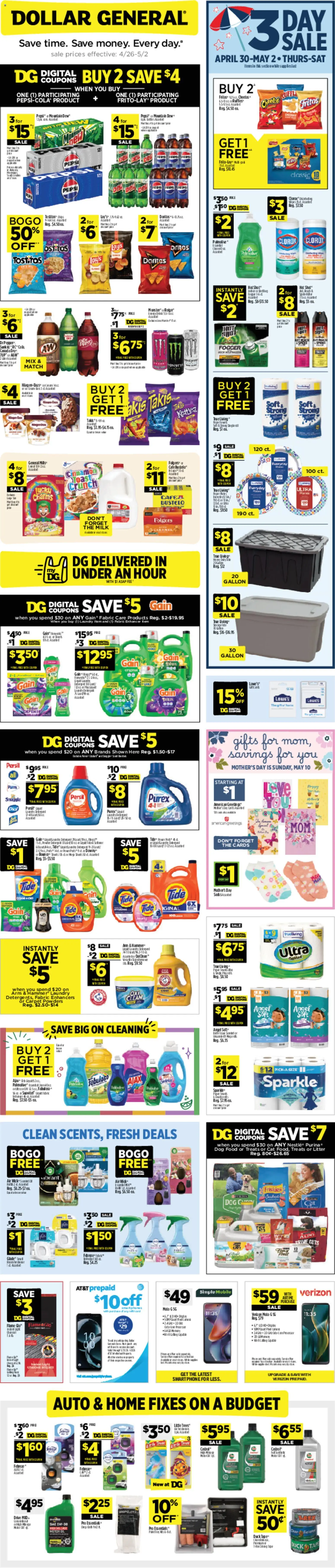 Ad Preview of Dollar General Dollar General Weekly Ad - TX from 04/26/2026