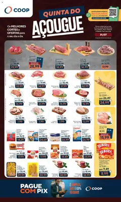 Pré-Visualização do folheto "Ofertas Quinta do Açougue" da loja Coop válido a partir de 31/07/2025