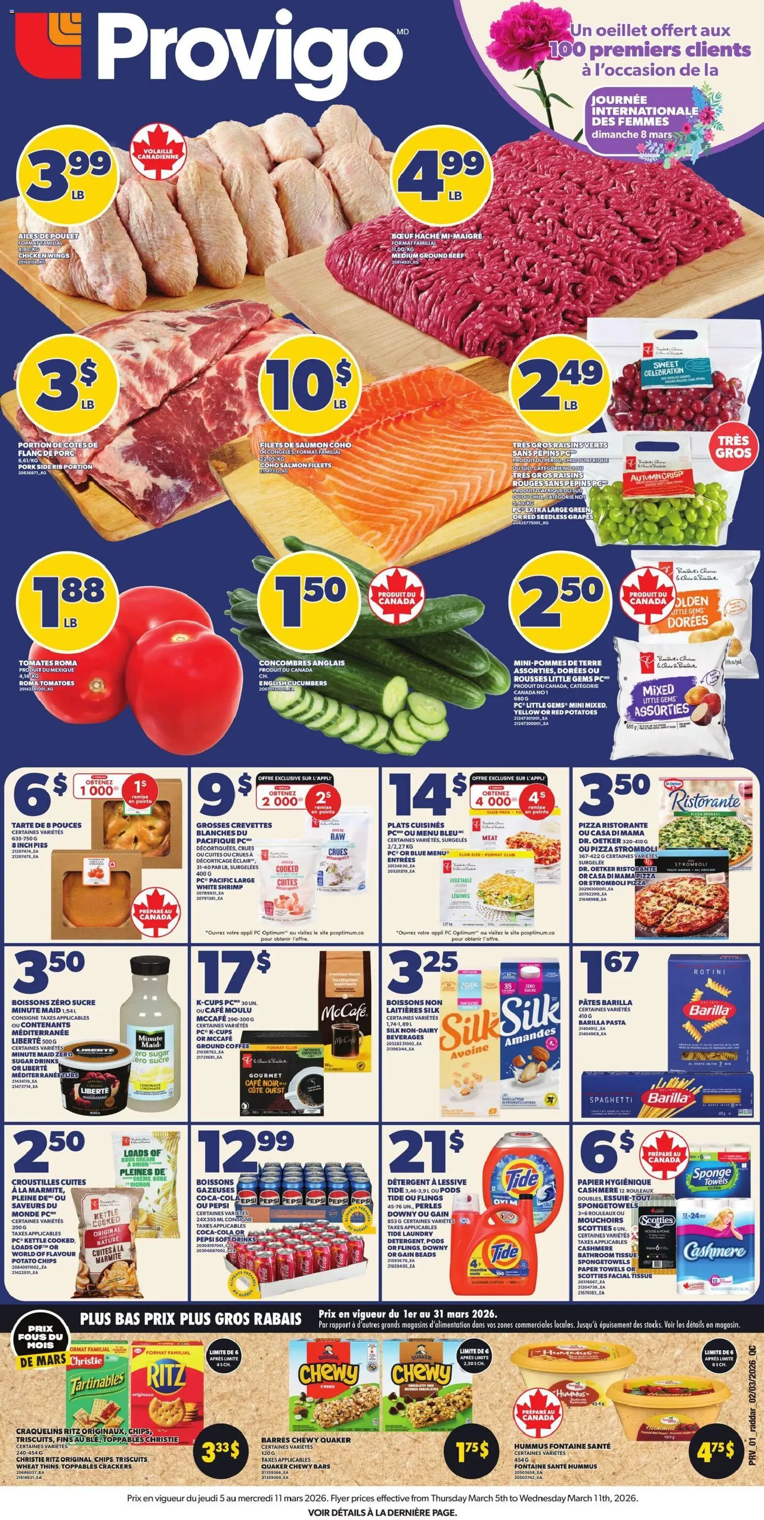 Preview of leaflet Provigo weekly flyer / circulaire from shop Provigo is valid from Mar 05, 2026