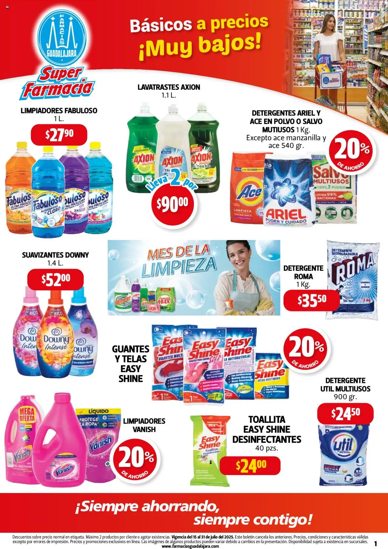 Catálogo Farmacia Guadalajara y sus promociones válidas desde el 15/07/2025 - Número de página 1