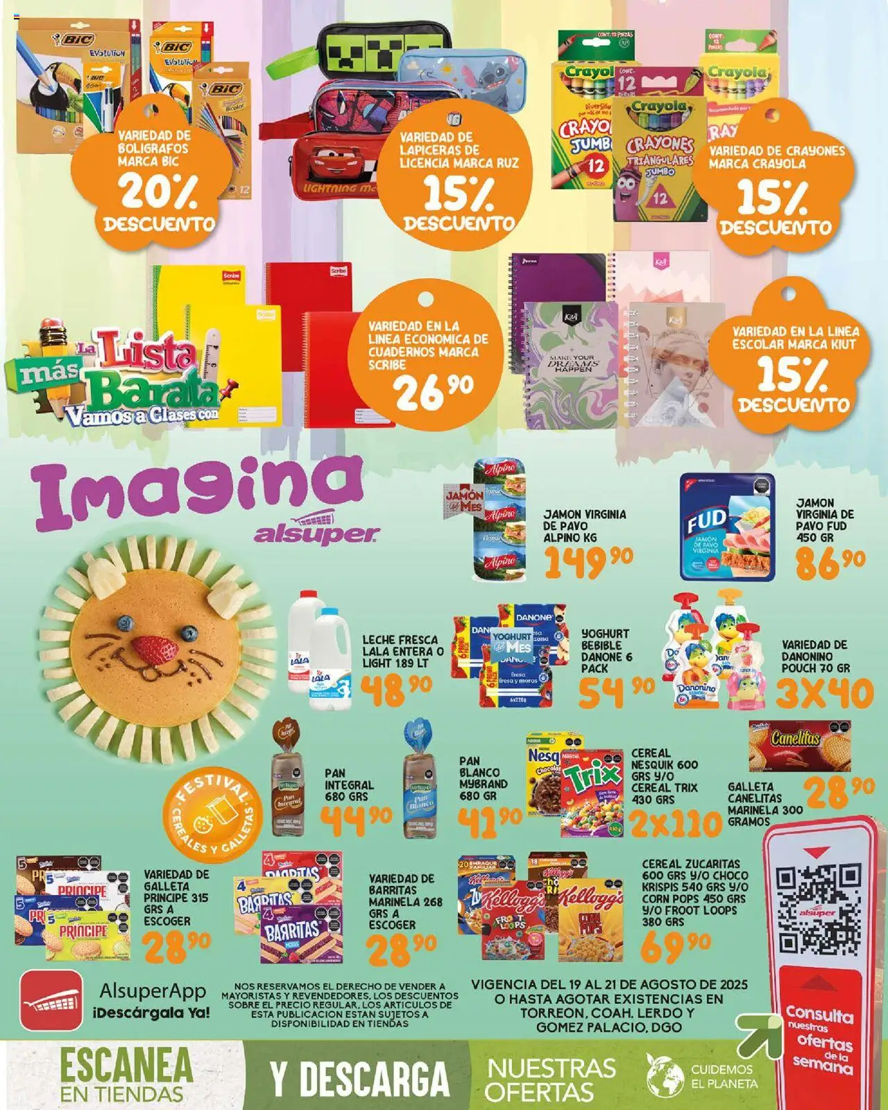 Folleto - Laguna Alsuper y sus promociones válidas desde el 19/08/2025 - Número de página 1