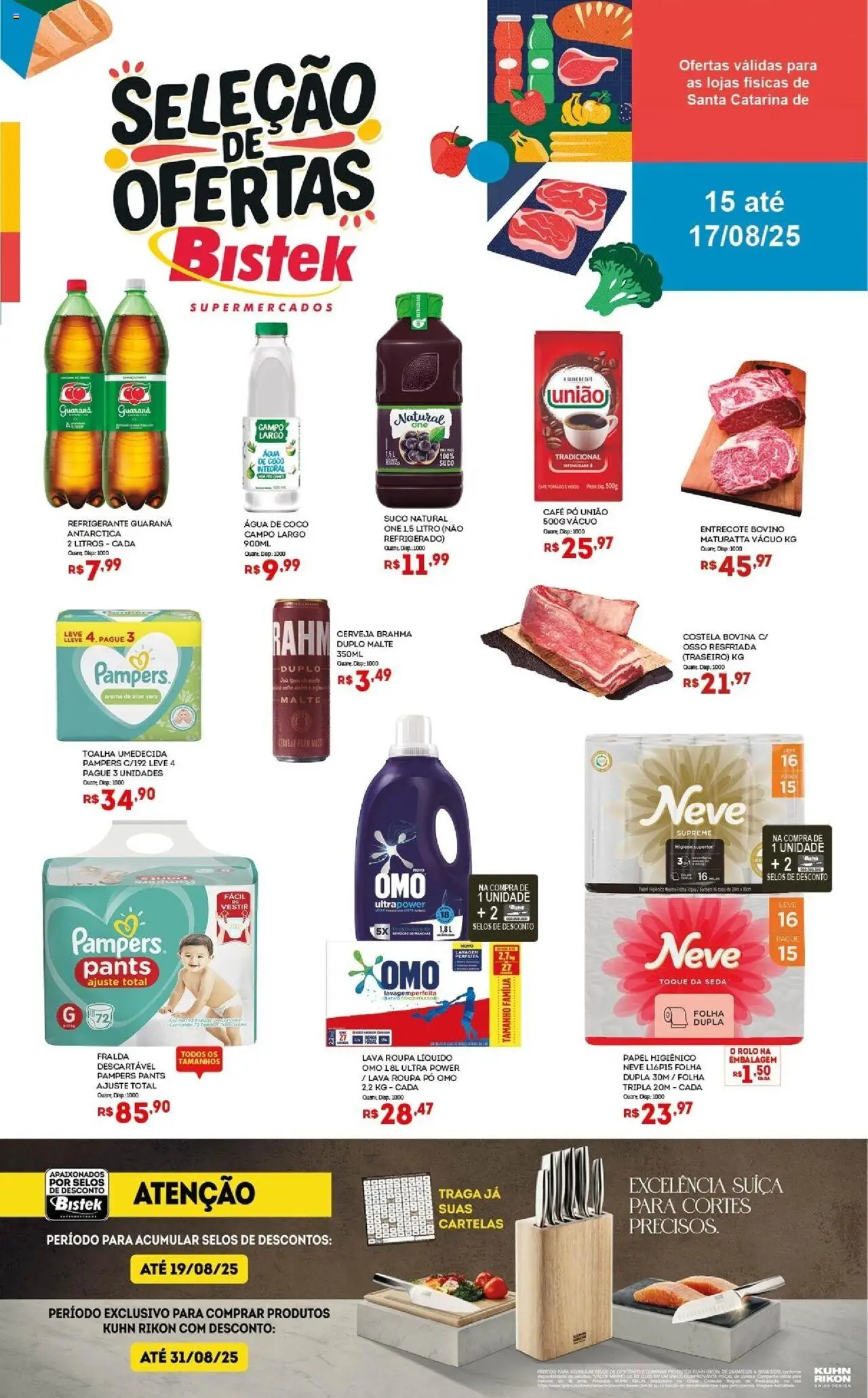 Bistek Supermercados folheto "Ofertas do Fim de Semana " válido a partir de 15/08/2025 - número de página 1