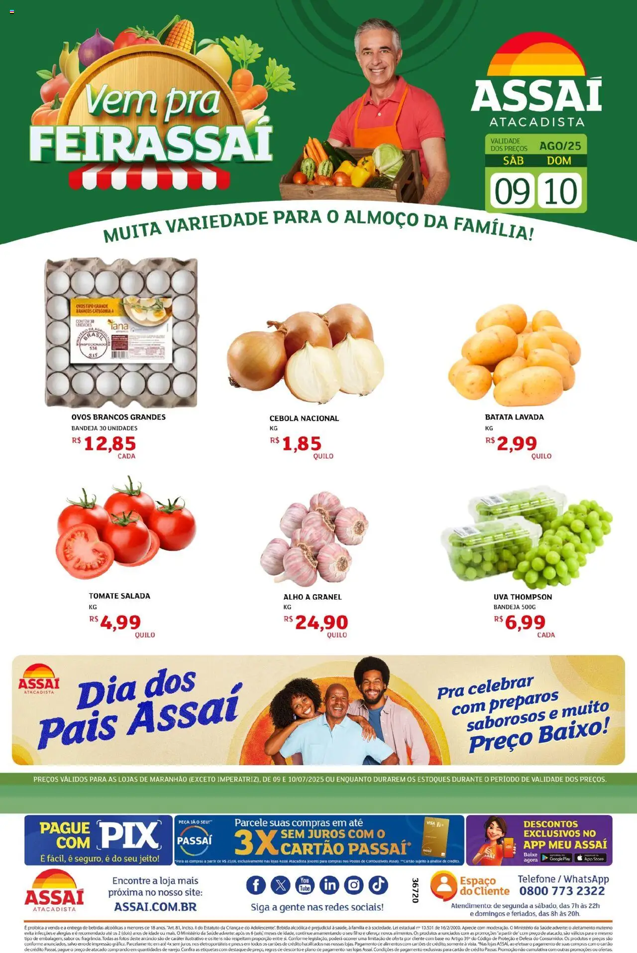 Assaí Atacadista folheto "Encarte - MA" válido a partir de 09/08/2025 - número de página 1