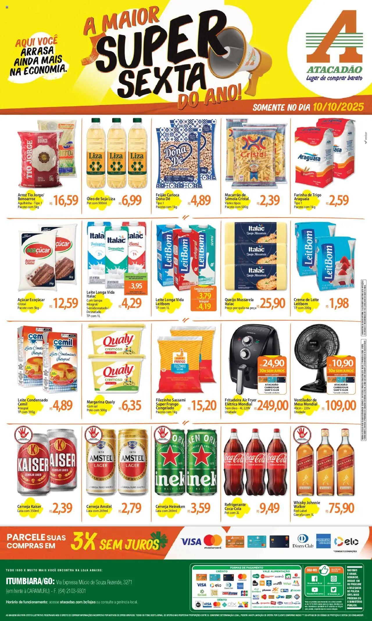 Atacadão folheto "Ofertas - GO" válido a partir de 10/10/2025 - número de página 1