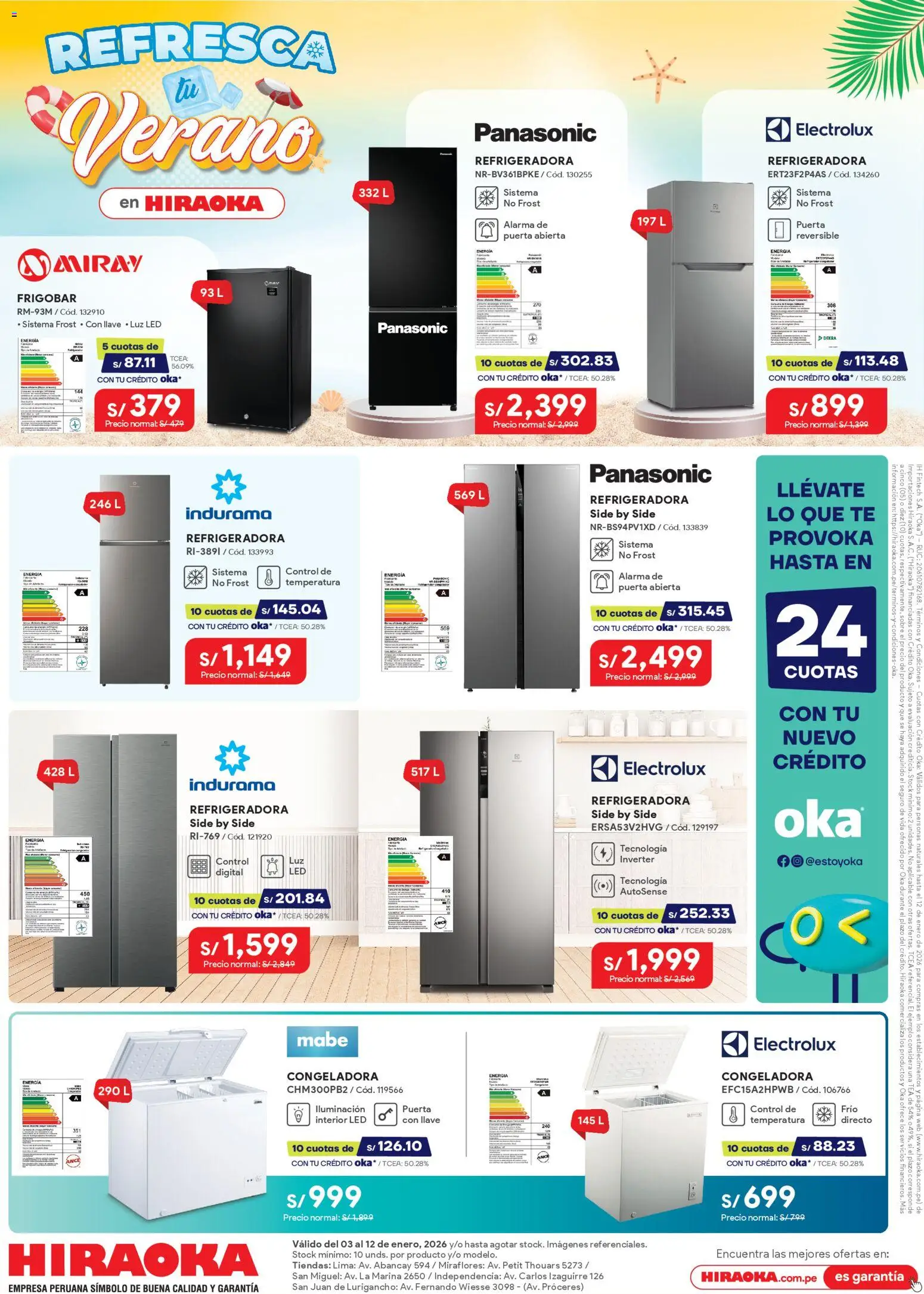 Vista previa de Catálogo de la tienda Hiraoka válido desde 03/01/2026