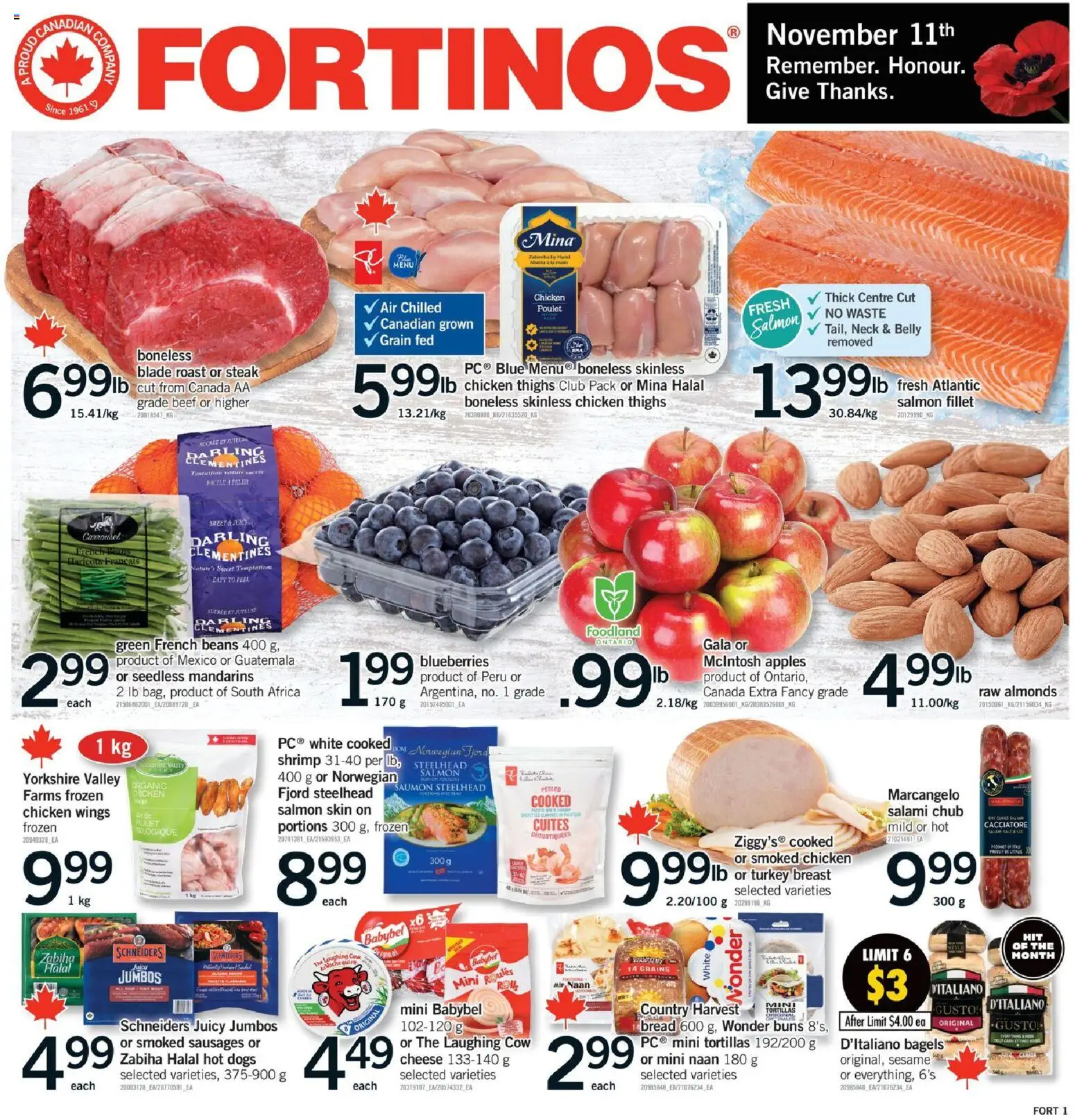 Preview of leaflet Weekly flyer / circulaire from shop Fortinos is valid from Nov 06, 2025