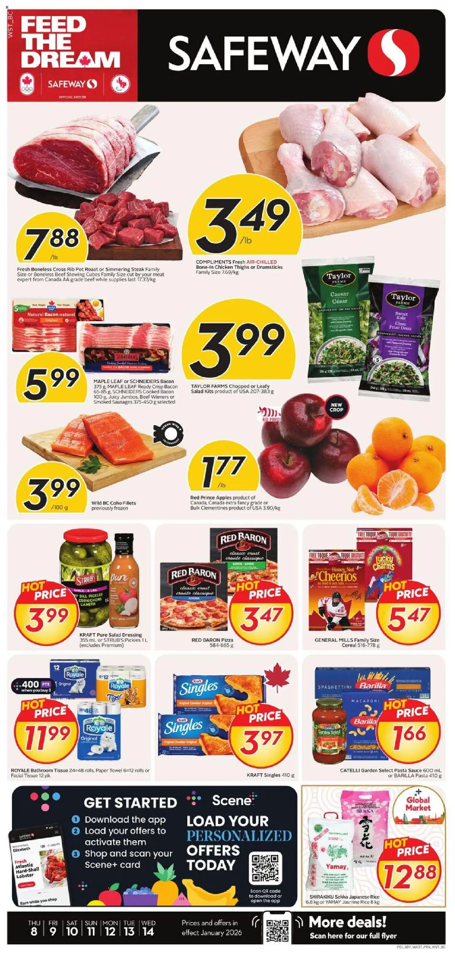 Preview of leaflet Weekly Flyer - BC from shop Safeway is valid from Jan 08, 2026