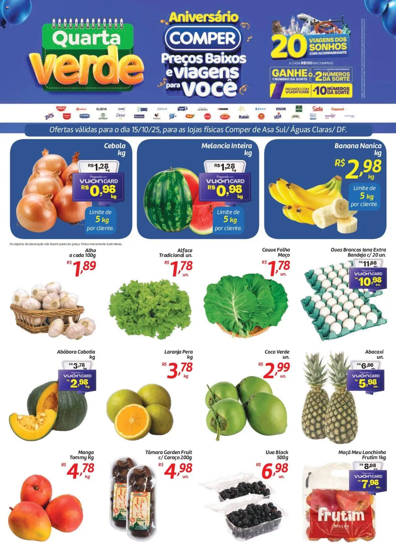 Comper folheto "Ofertas Quarta Verde" válido a partir de 15/10/2025 - número de página 1