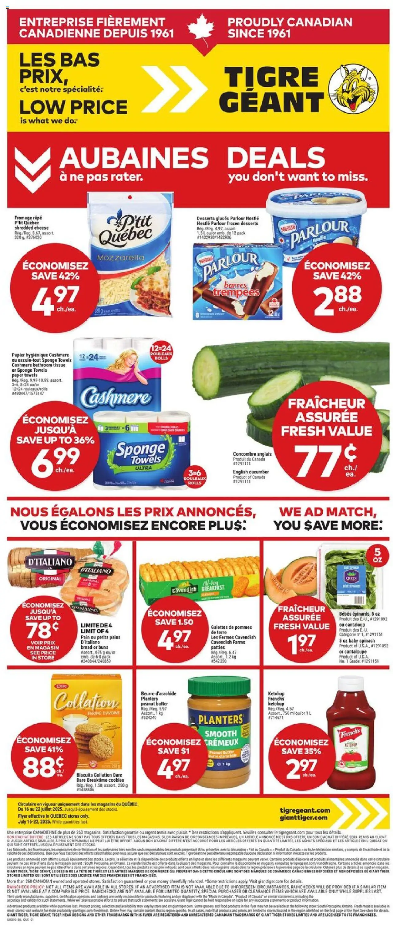 Giant Tiger flyer valid from Jul 16, 2025 - page number 1