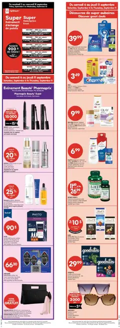 Preview of leaflet Weekly flyer / circulaire from shop Pharmaprix is valid from Sep 06, 2025