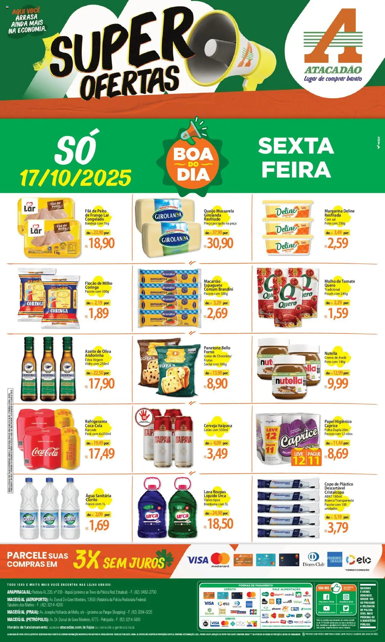 Atacadão folheto "Ofertas - AL" válido a partir de 17/10/2025 - número de página 1