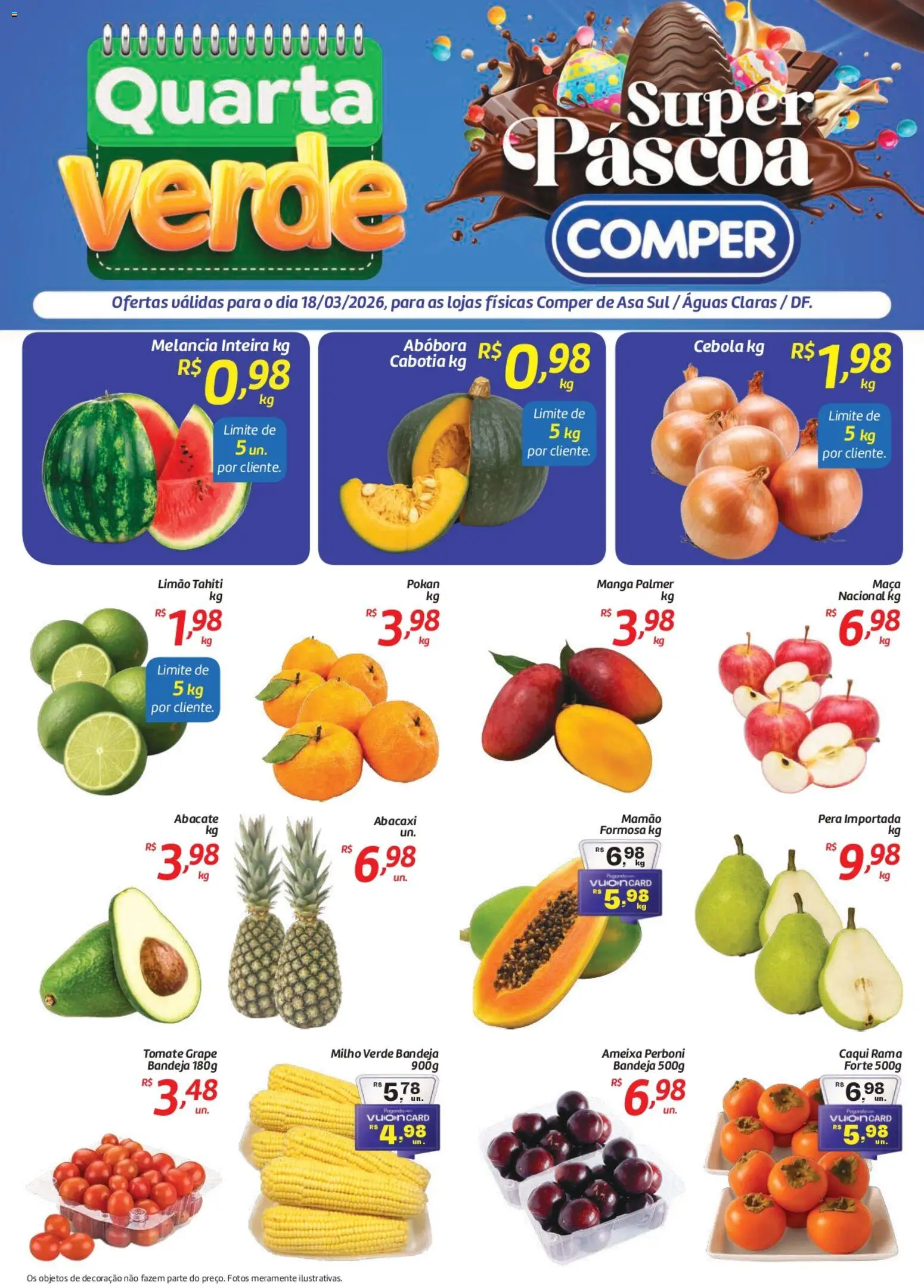 Pré-Visualização do folheto "Comper ofertas Quarta Verde" da loja Comper válido a partir de 18/03/2026