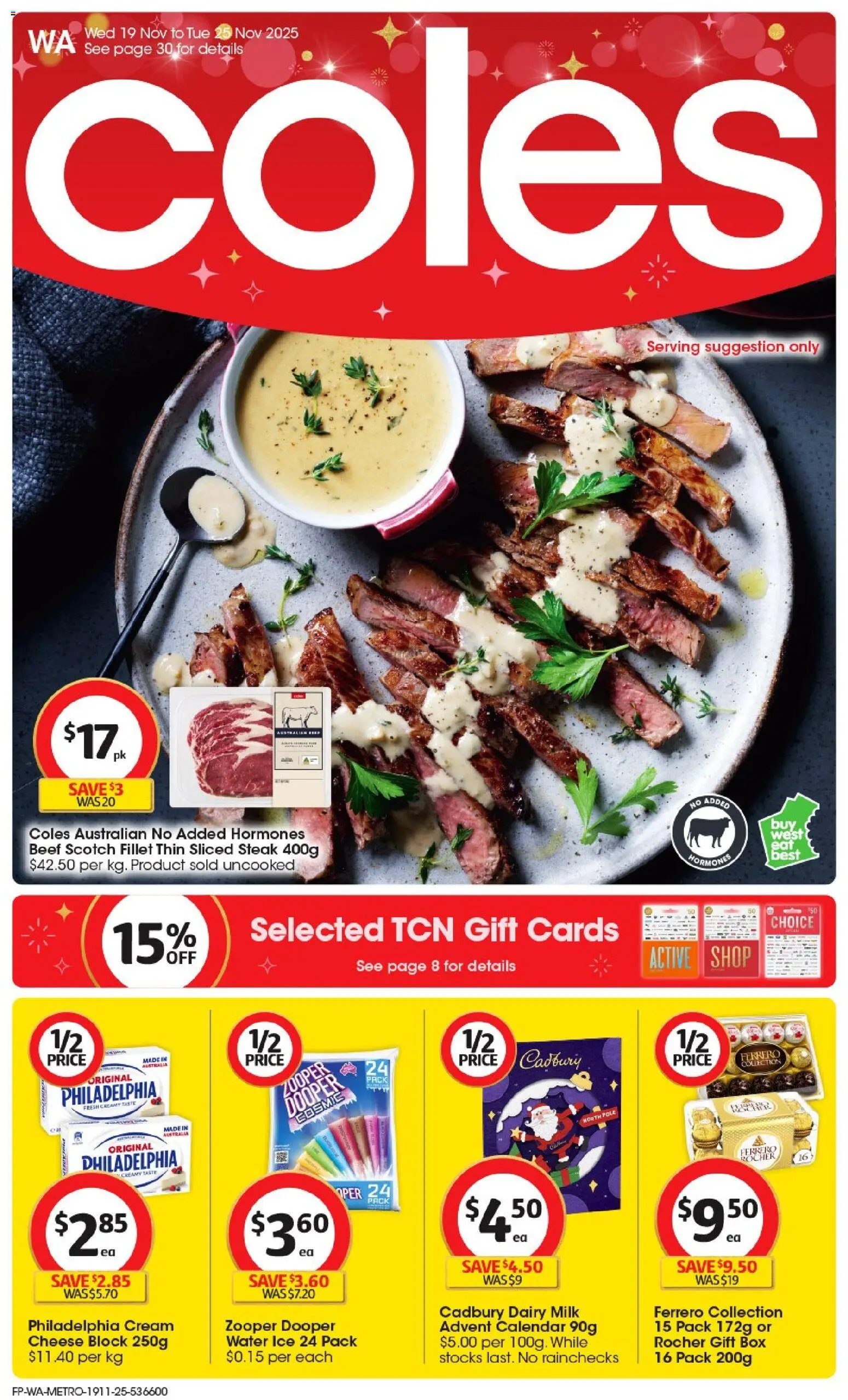 Preview of catalogue Catalogue WA from shop Coles valid 19/11/2025