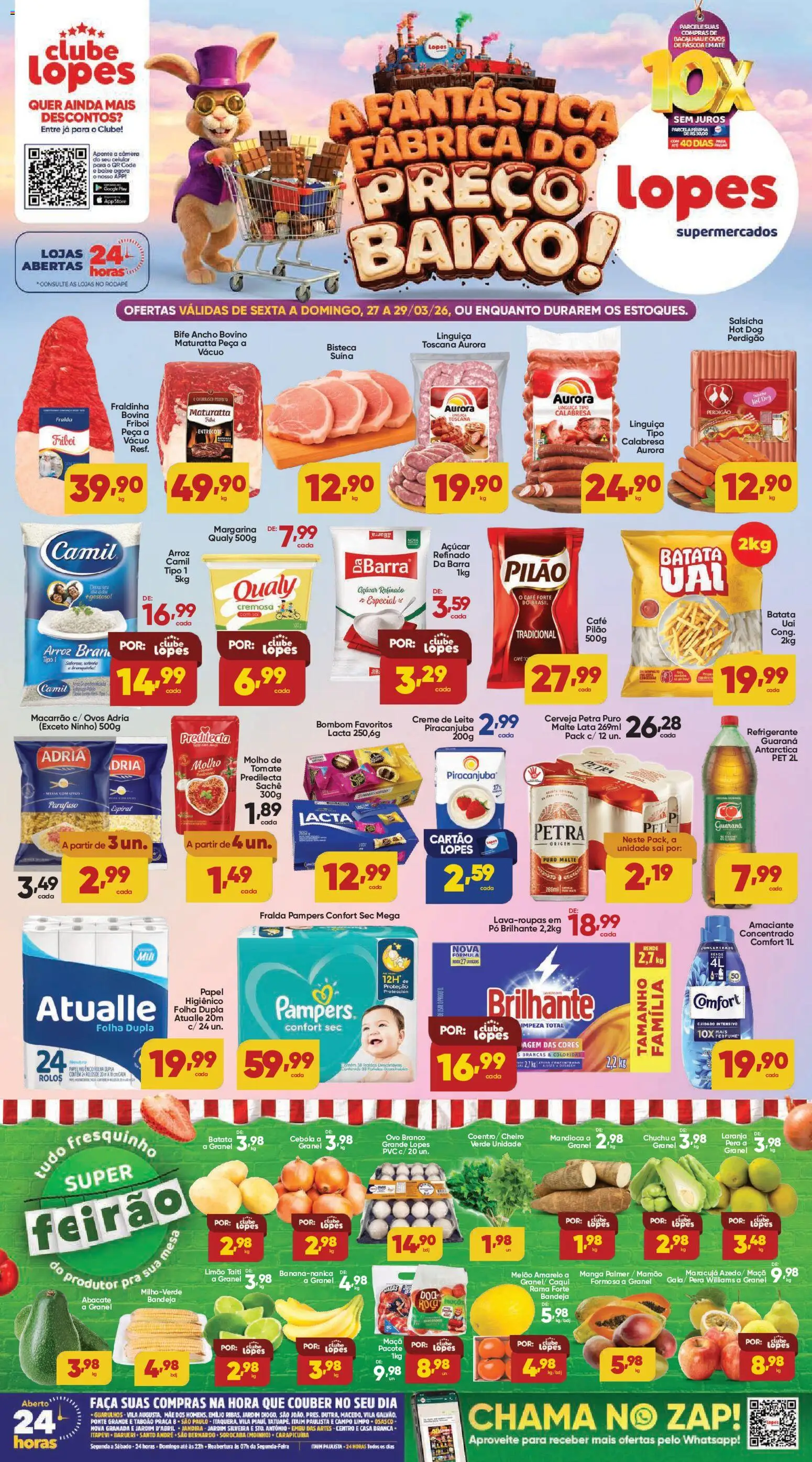 Pré-Visualização do folheto "Lopes Supermercados - Ofertas da semana" da loja Lopes Supermercados válido a partir de 27/03/2026