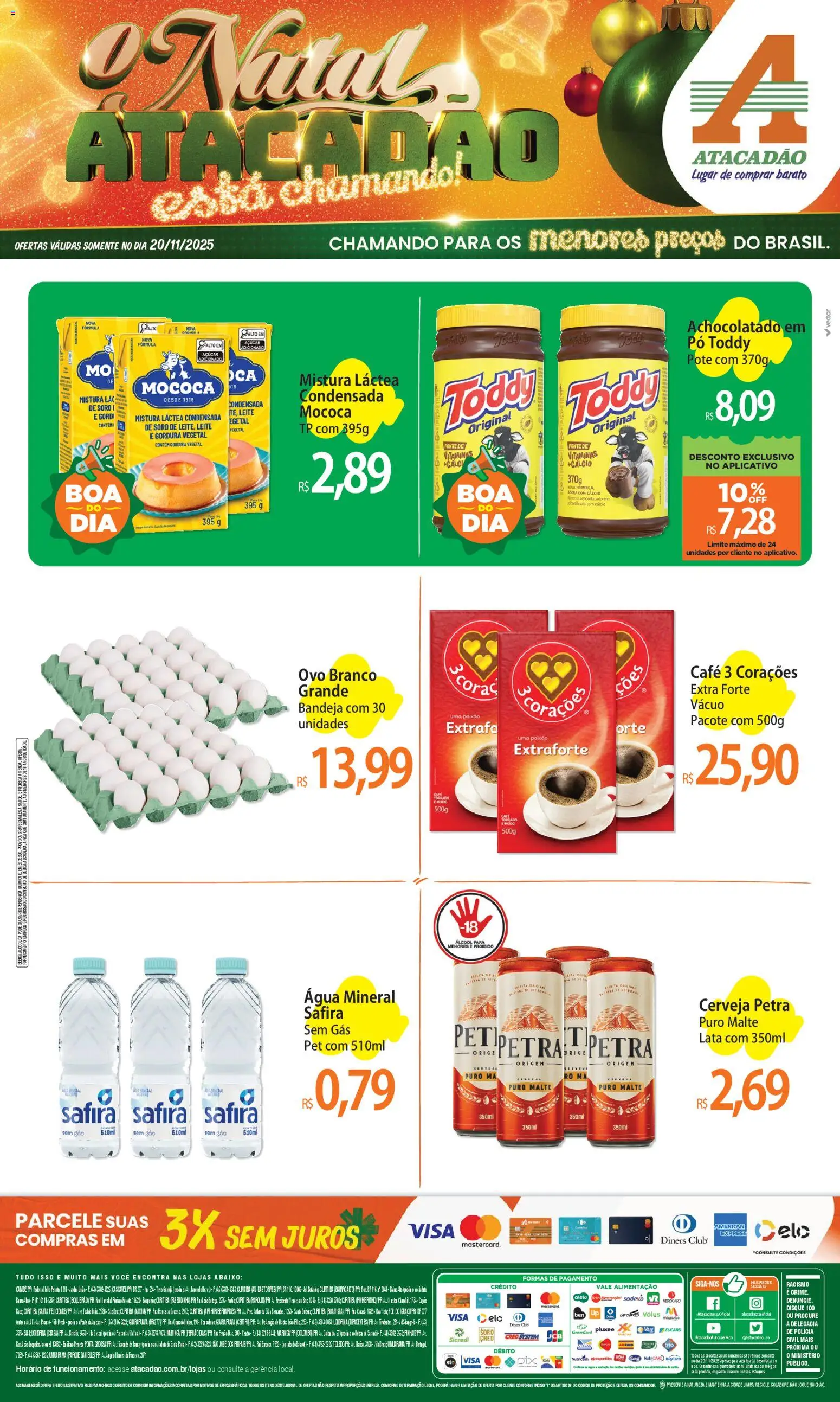 Pré-Visualização do folheto "Ofertas - PR" da loja Atacadão válido a partir de 20/11/2025