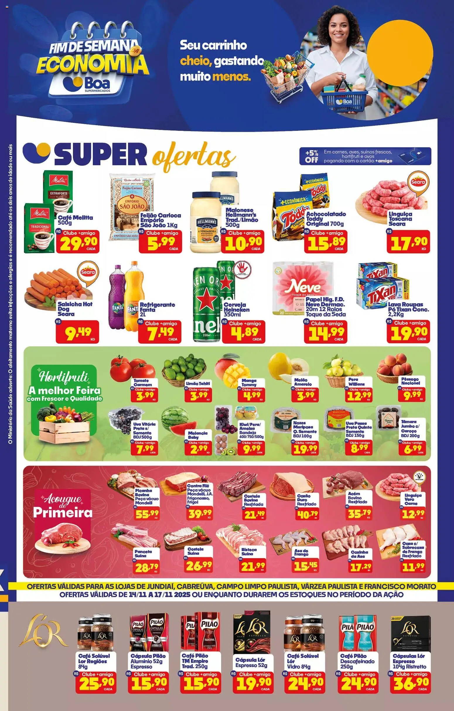 Pré-Visualização do folheto "Ofertas da semana" da loja Boa Supermercados válido a partir de 14/11/2025
