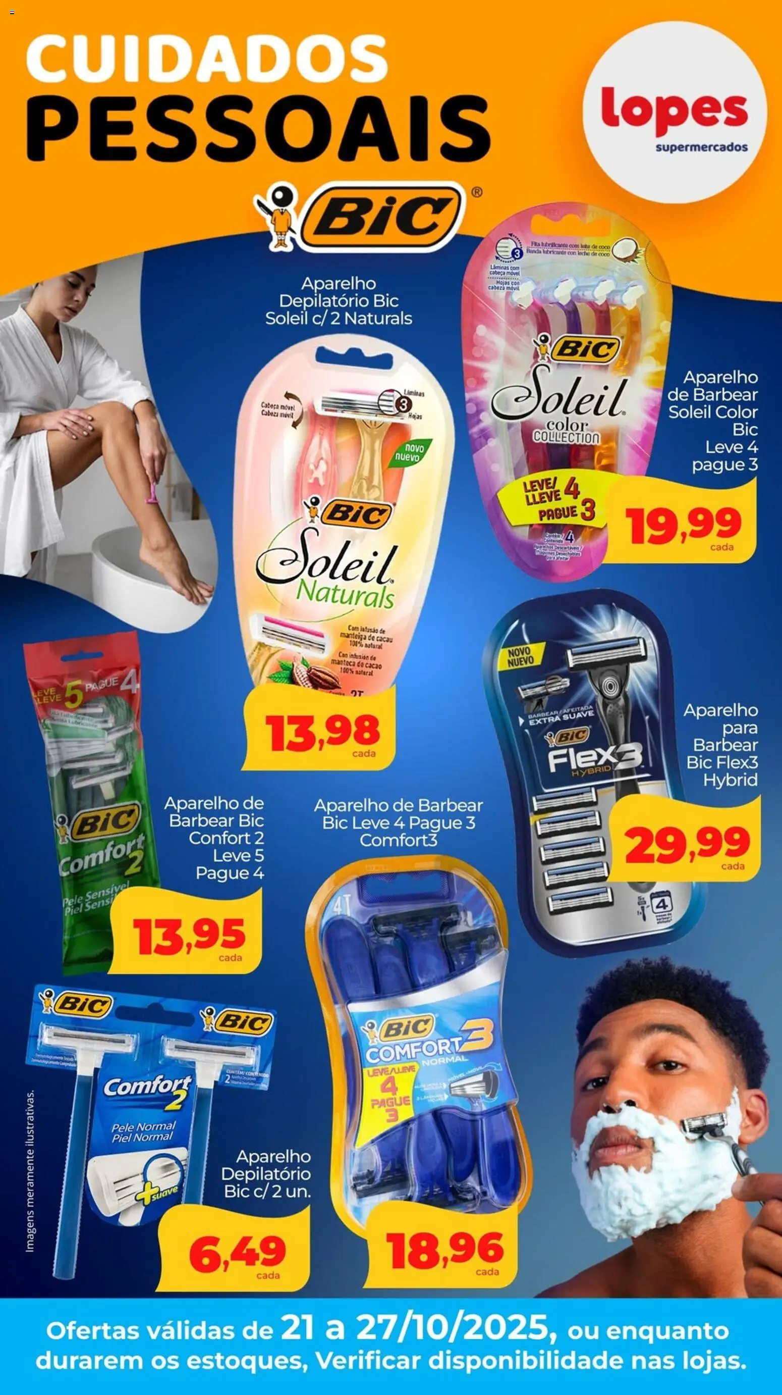 Lopes Supermercados folheto "Ofertas Especial Bic" válido a partir de 21/10/2025 - número de página 1