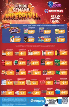 Pré-Visualização do folheto "Bahamas Supermercados ofertas Fim de Semana Imperdível" da loja Bahamas Supermercados válido a partir de 24/04/2026