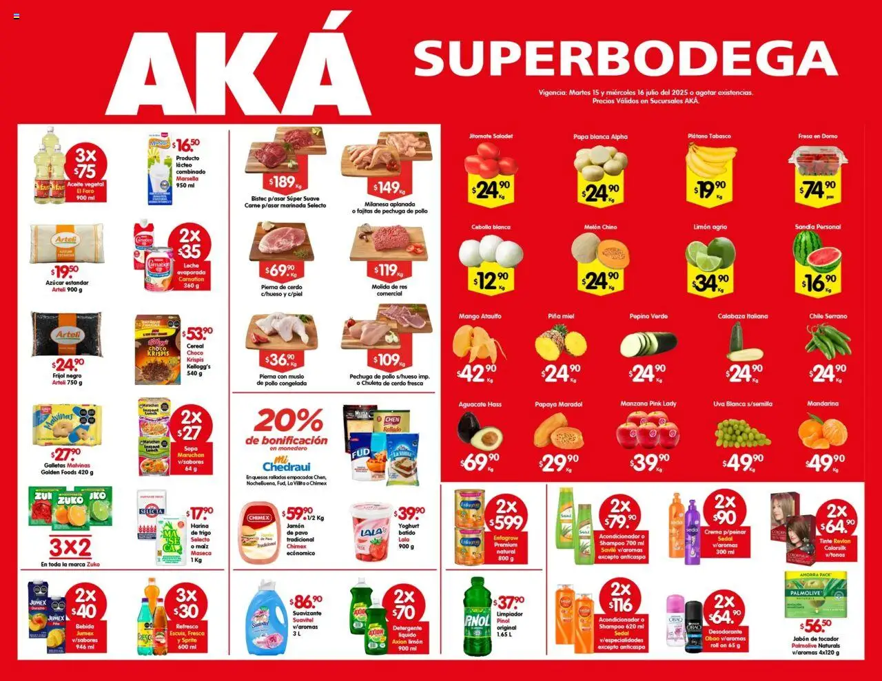 Prensa Super Bodega Arteli y sus promociones válidas desde el 15/07/2025 - Número de página 1