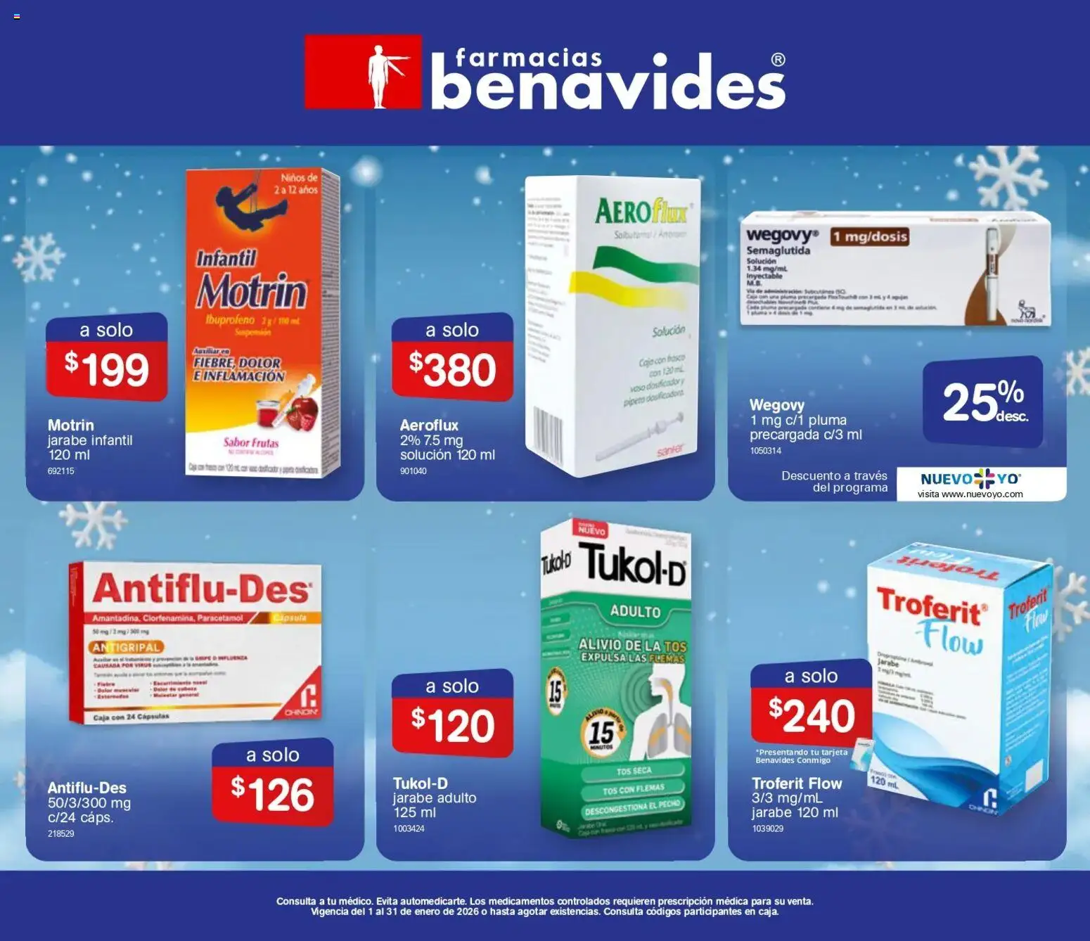 Vista previa las ofertas de la tienda Farmacia Benavides - Catálogo desde el 01/01/2026 