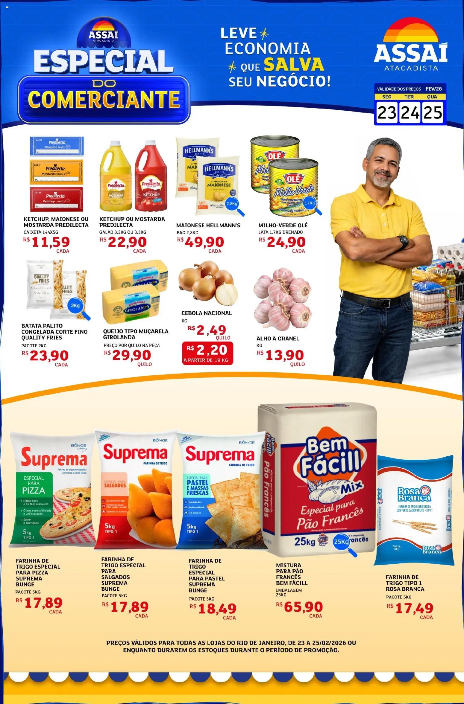 Pré-Visualização do folheto "Encarte - RJ" da loja Assaí Atacadista válido a partir de 23/02/2026