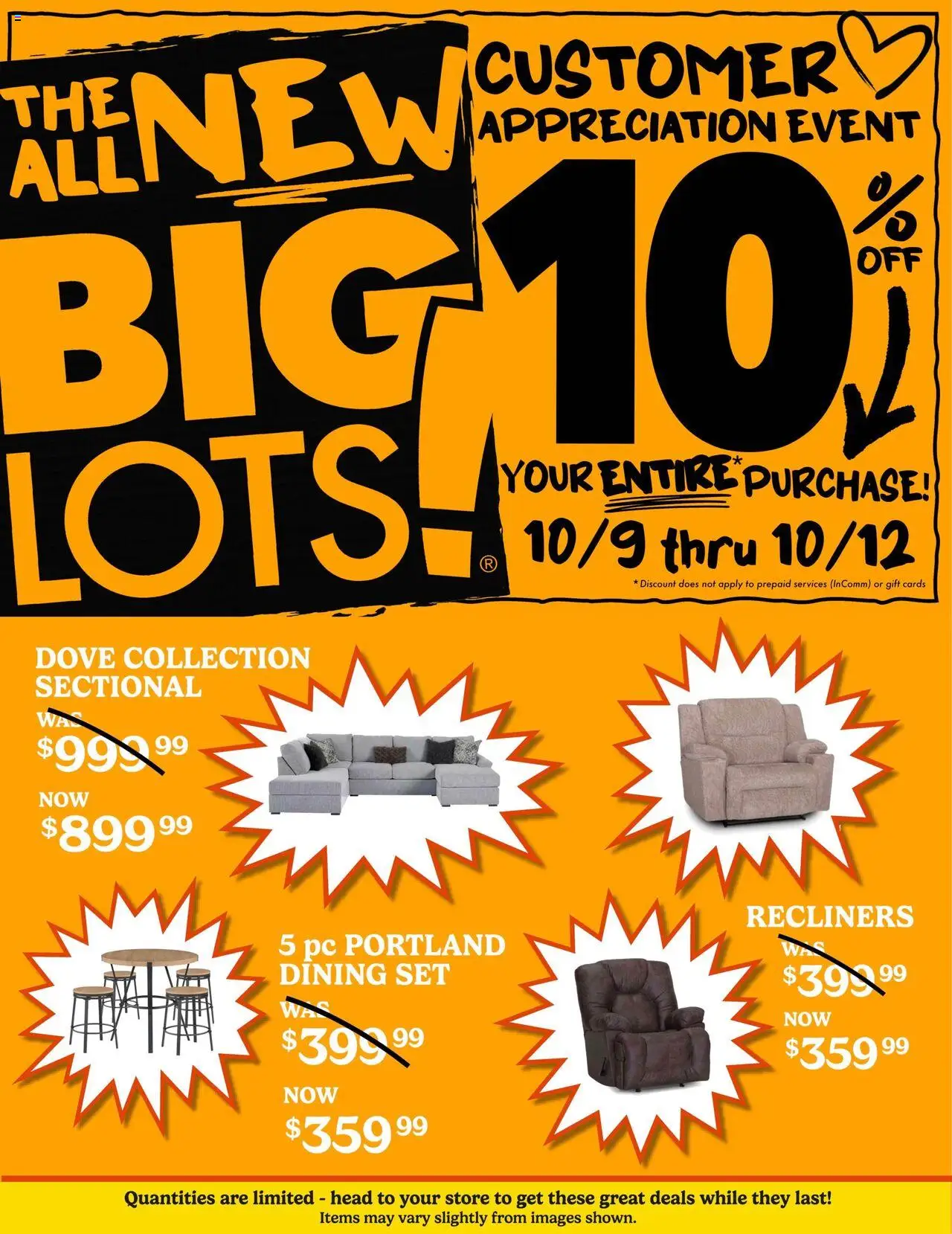 Big Lots Weekly Ad from 10/09/2025 - Flyer - Page number 1