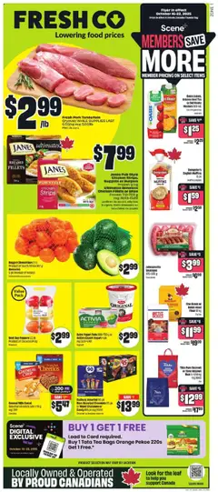Un aperçu du dépliant Weekly flyer / circulaire du magasin FreshCo est valide à partir 16 oct. 2025