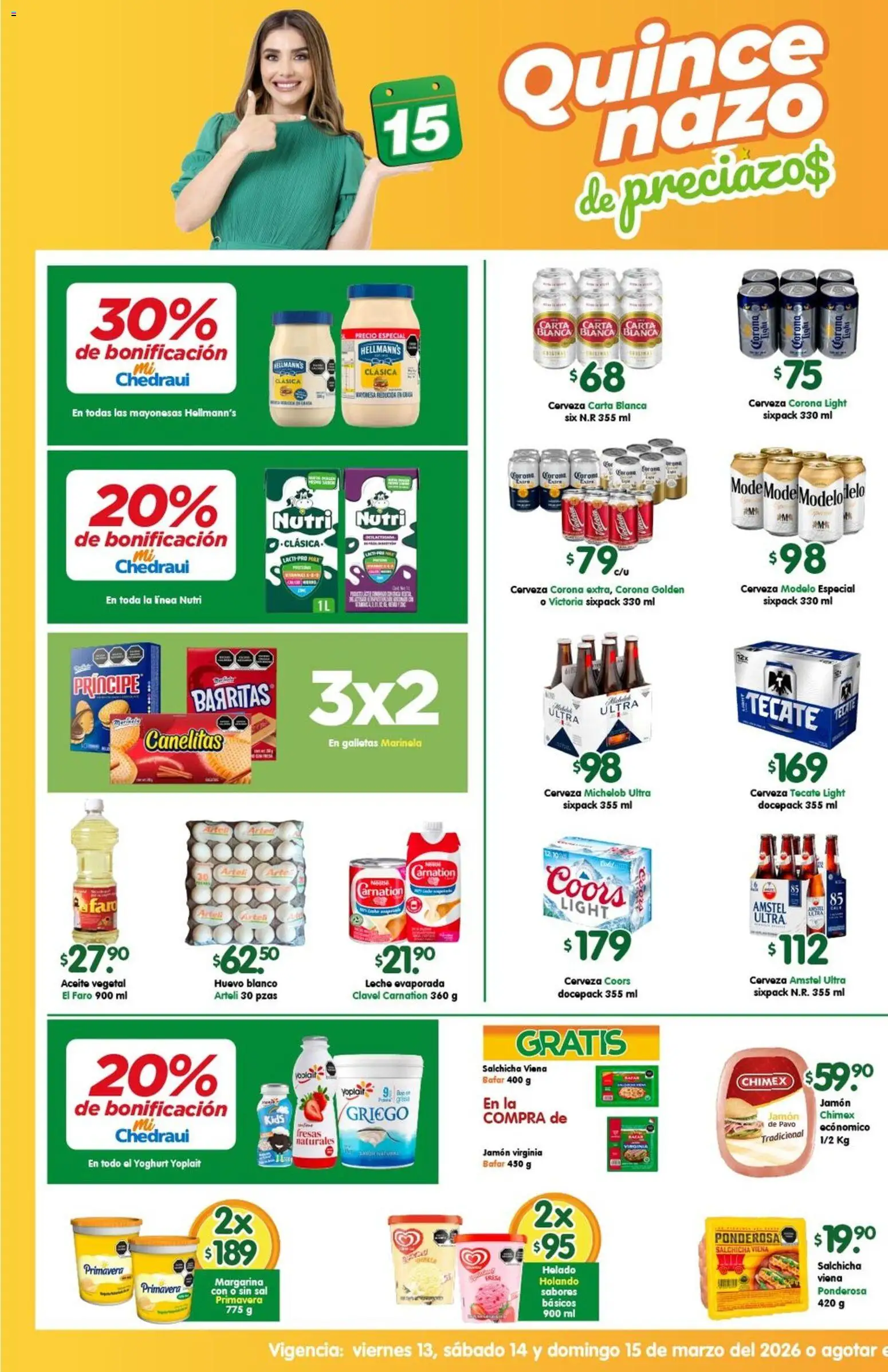 Vista previa las ofertas de la tienda Arteli - Arteli folleto Express desde el 13/03/2026 - Fresas, Galletas, Leche, Sal, Cerveza Corona, Jamón, Salchicha, Aceite vegetal