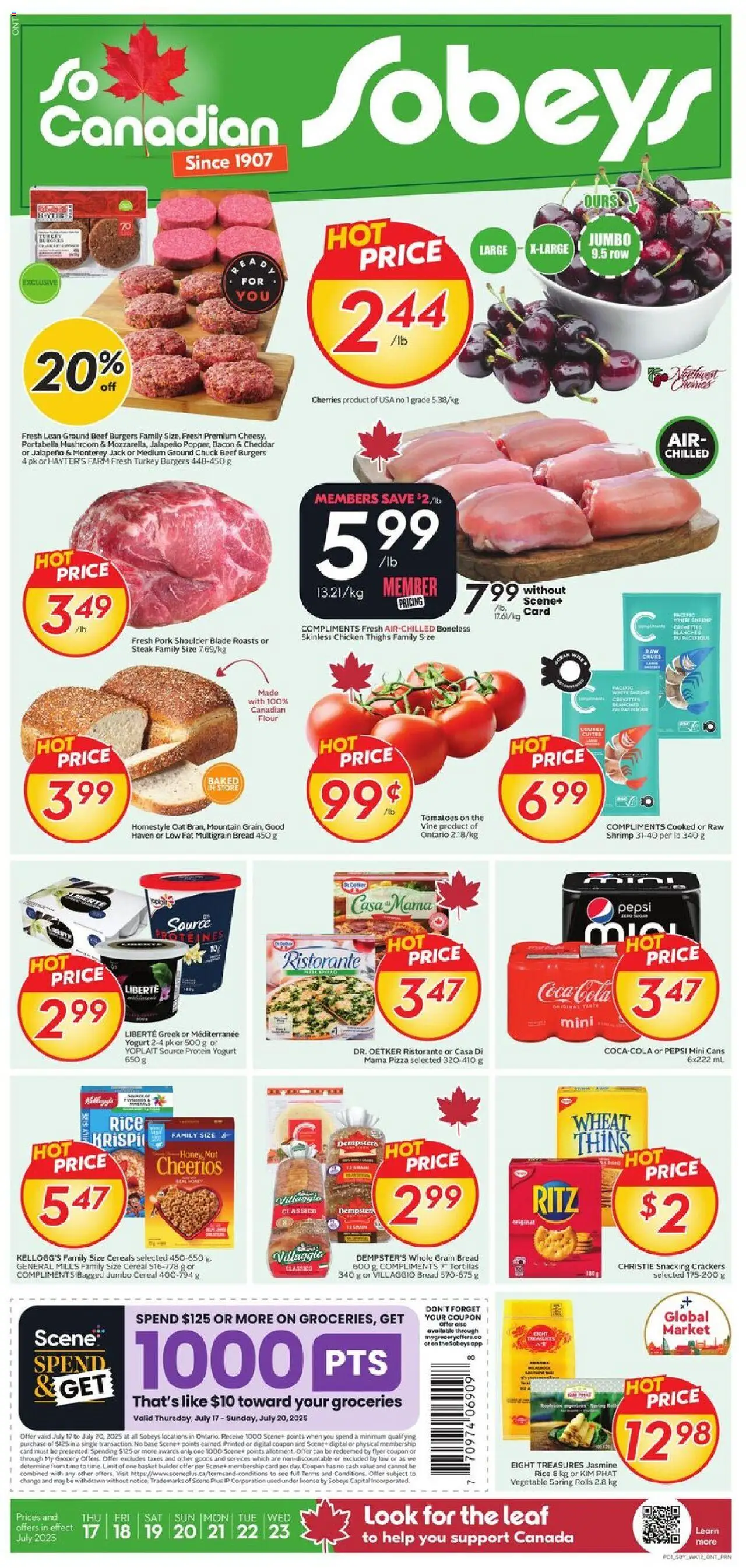 Sobeys flyer valid from Jul 17, 2025 - page number 1