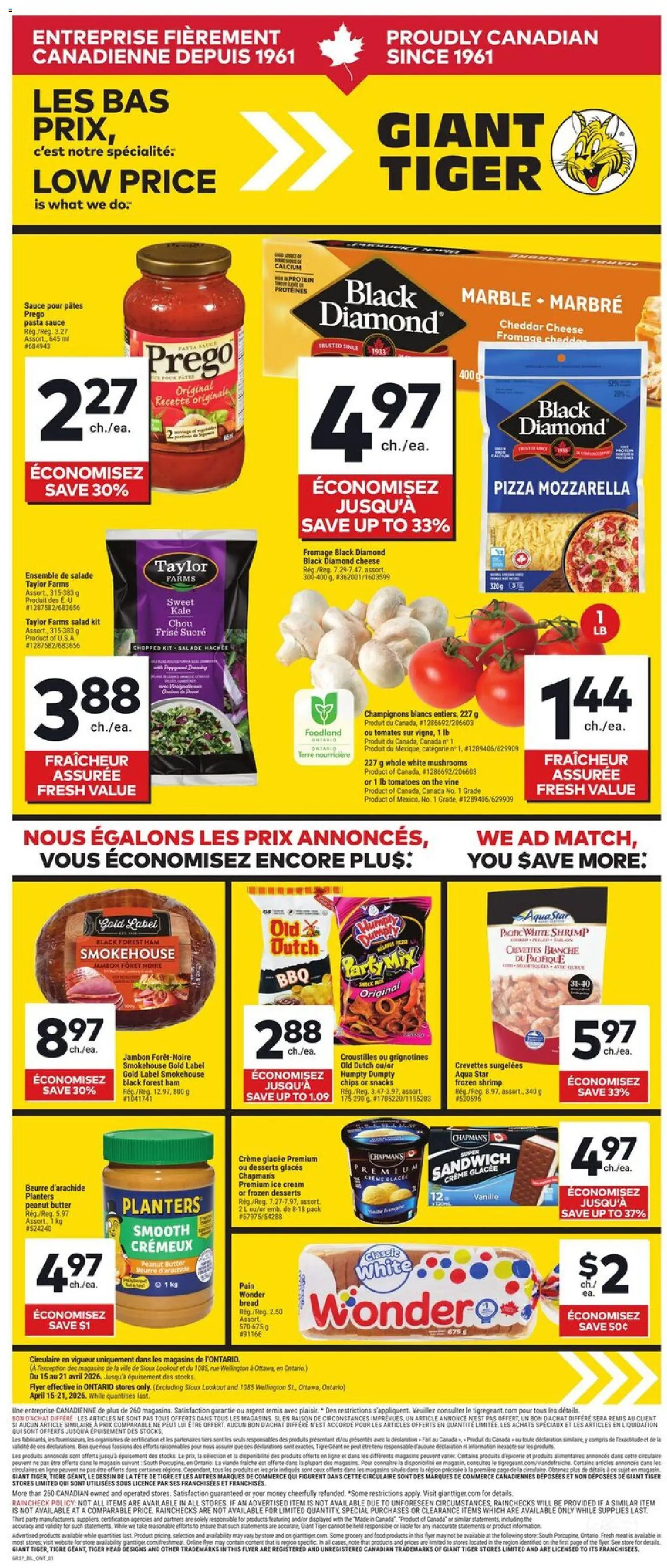 Preview of leaflet Giant Tiger Circulaire from shop Giant Tiger is valid from Apr 15, 2026