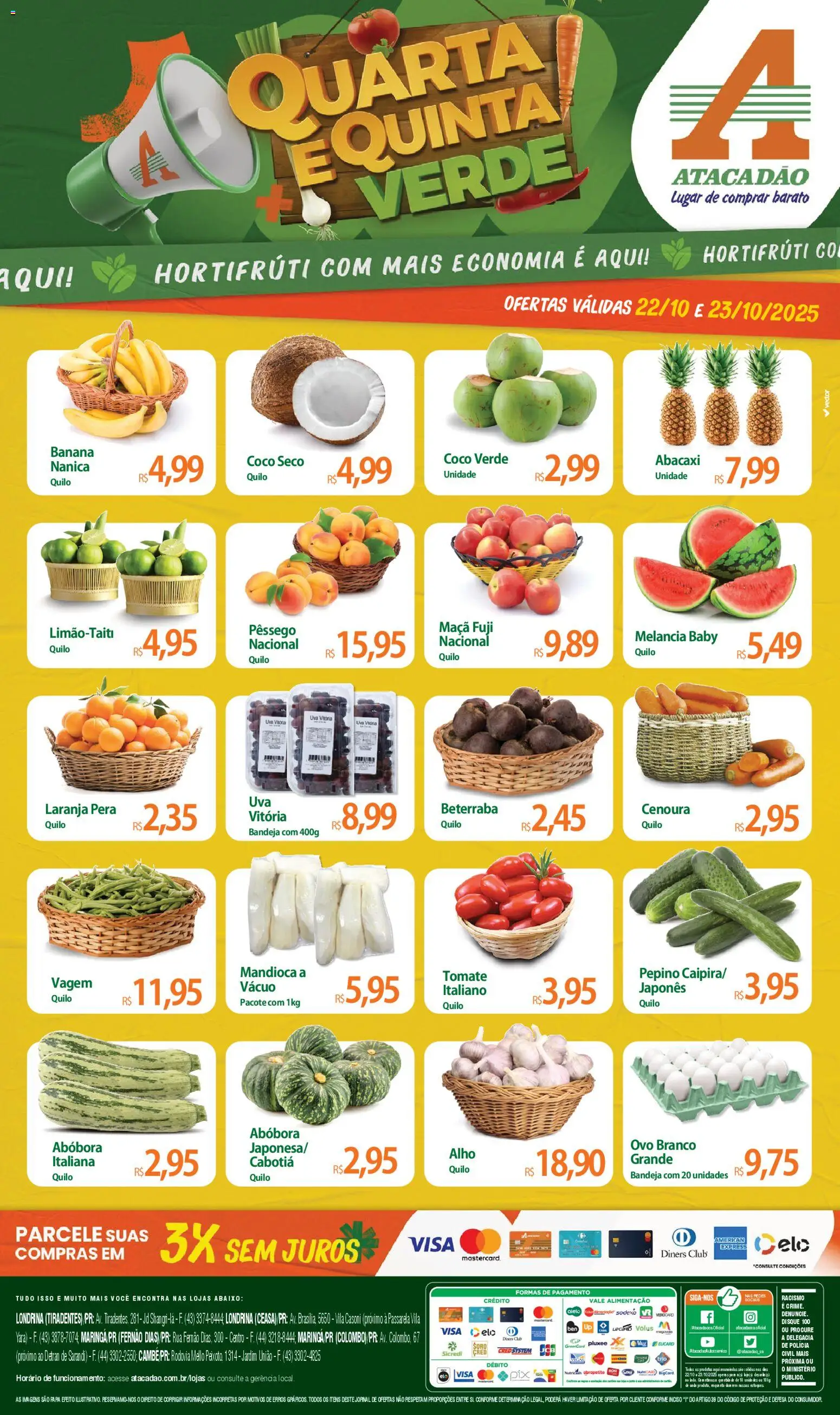 Atacadão folheto "Ofertas - PR" válido a partir de 22/10/2025 - número de página 1