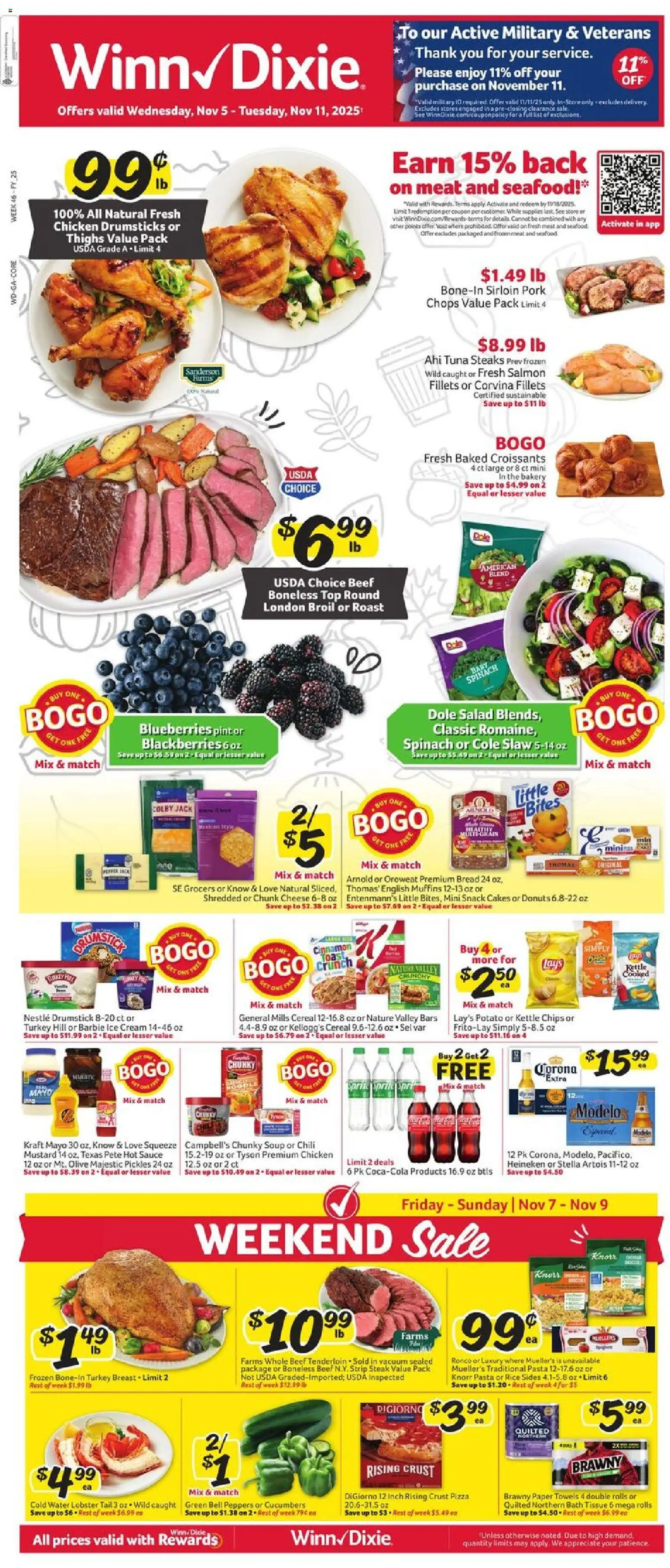 Ad Preview of Winn Dixie Weekly Circular - GA from 11/05/2025