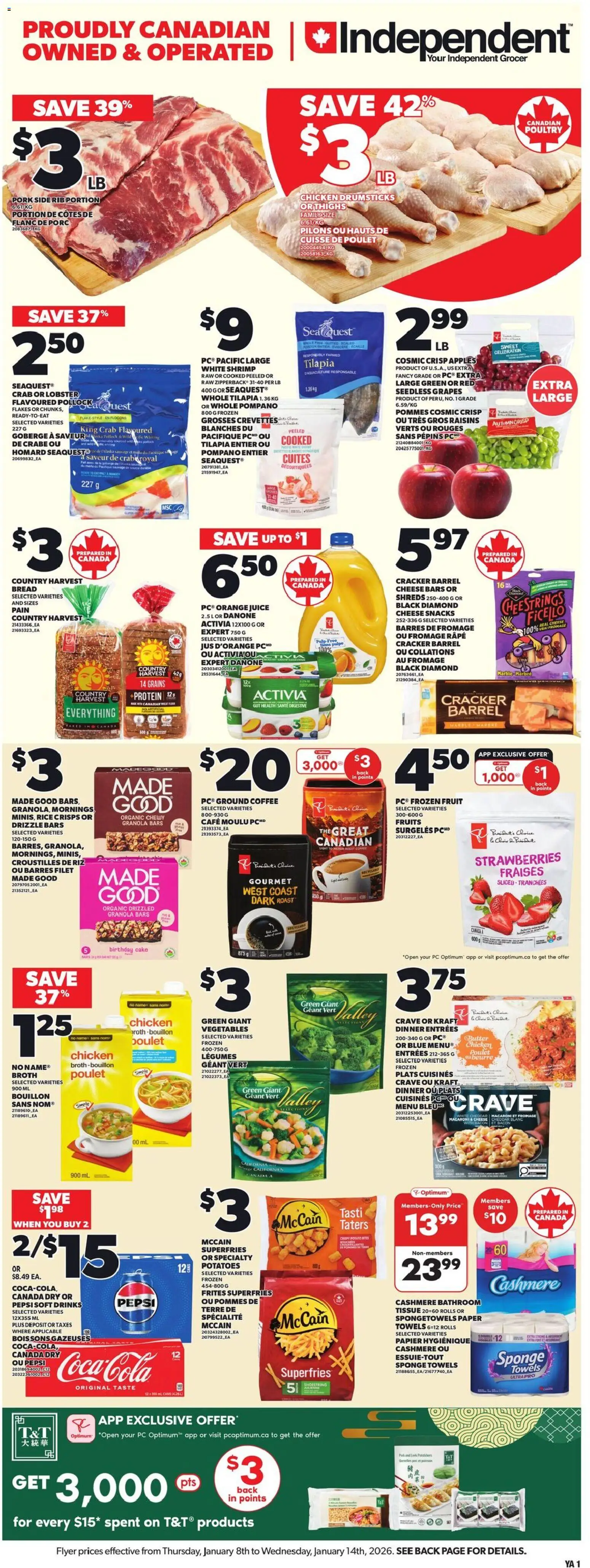 Preview of leaflet Weekly Flyer - NS from shop Independent Grocer is valid from Jan 08, 2026