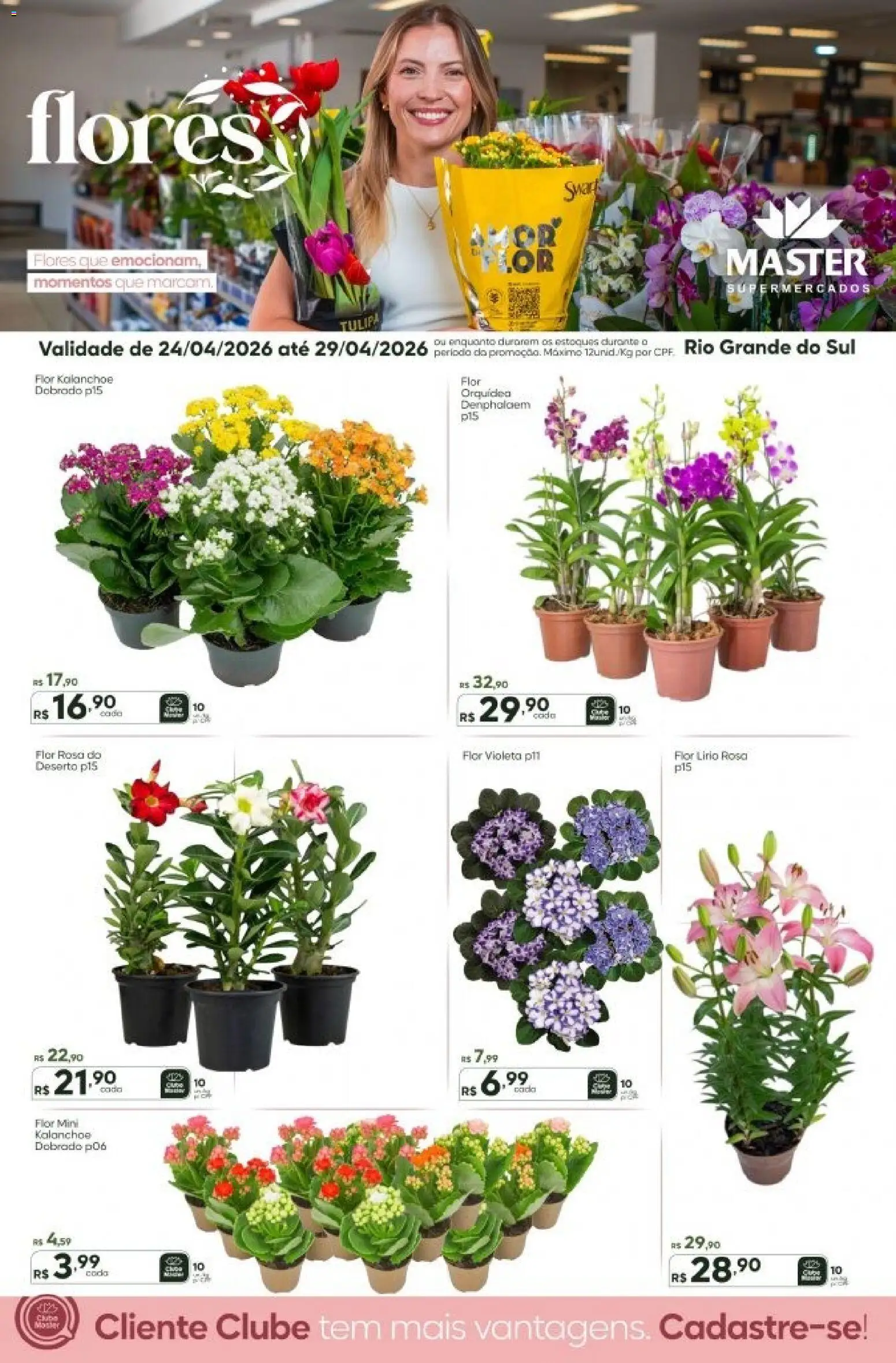 Pré-Visualização do folheto "Master ofertas Flores" da loja Master válido a partir de 24/04/2026