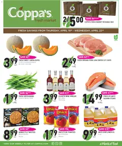 Un aperçu du dépliant Coppas Fresh Market weekly flyer / circulaire du magasin Coppas Fresh Market est valide à partir 16 avr. 2026