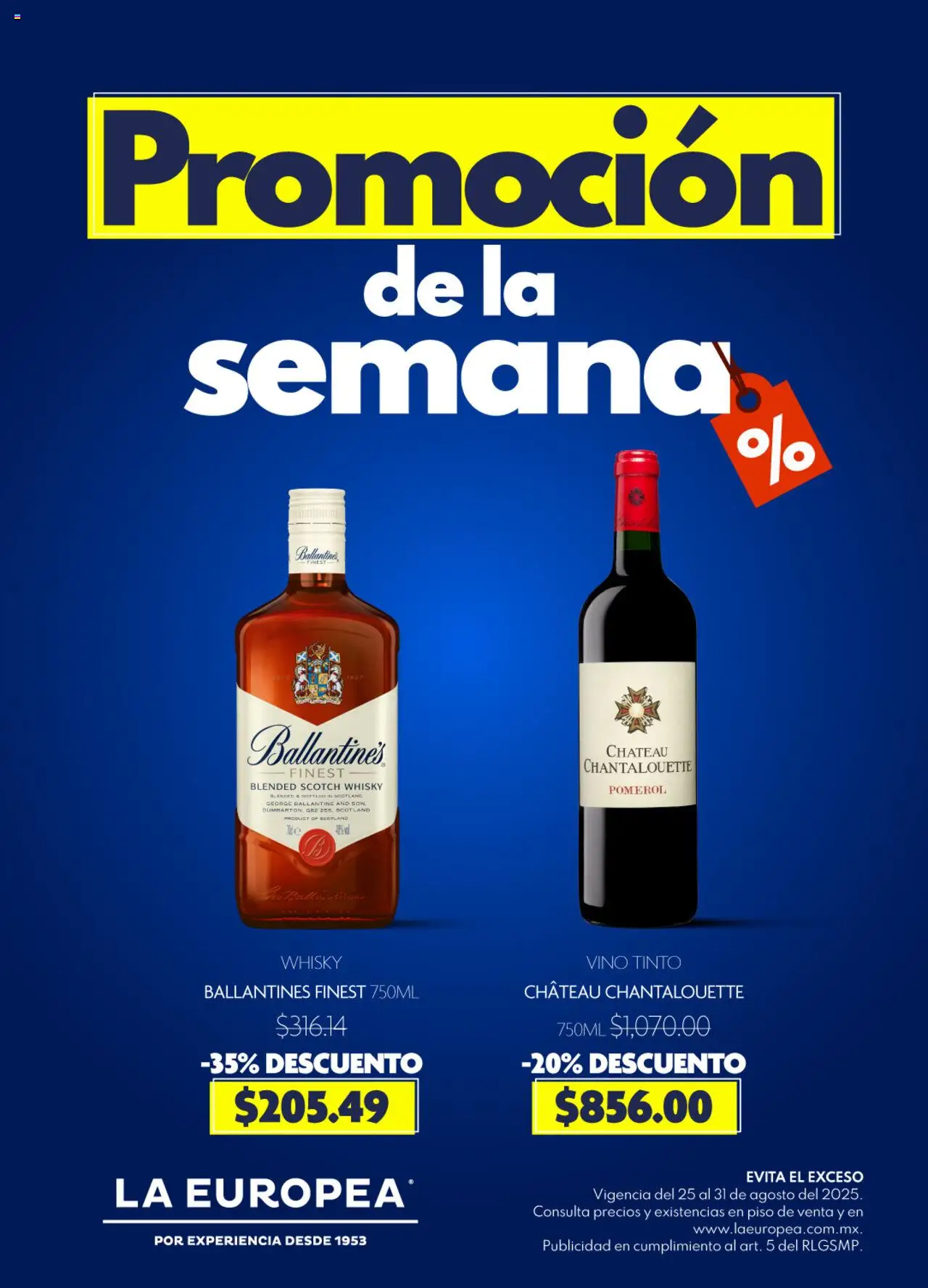 Catálogo Promoción de la semana La Europea y sus promociones válidas desde el 25/08/2025 - Número de página 1