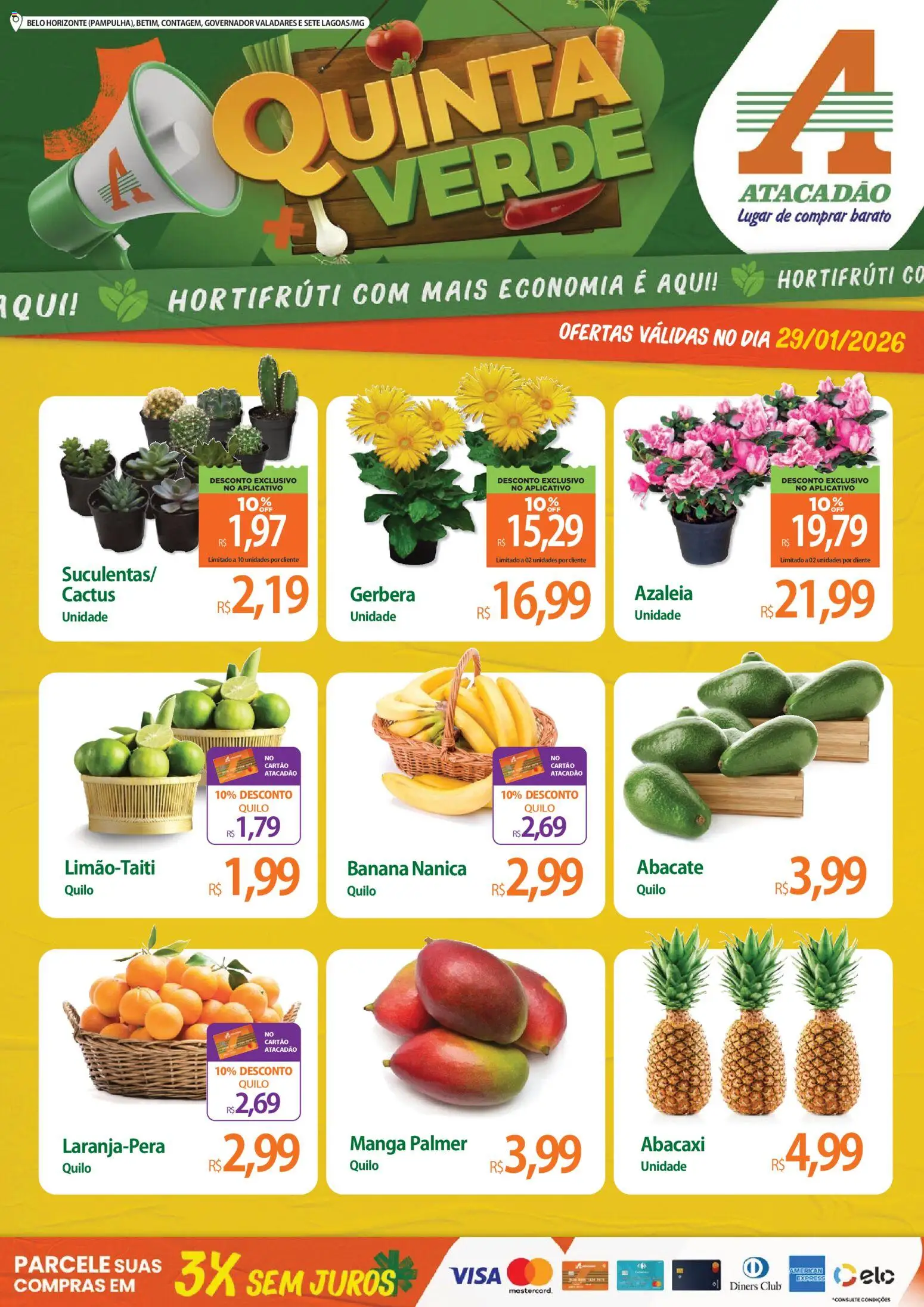 Pré-Visualização do folheto "Ofertas - MG" da loja Atacadão válido a partir de 29/01/2026