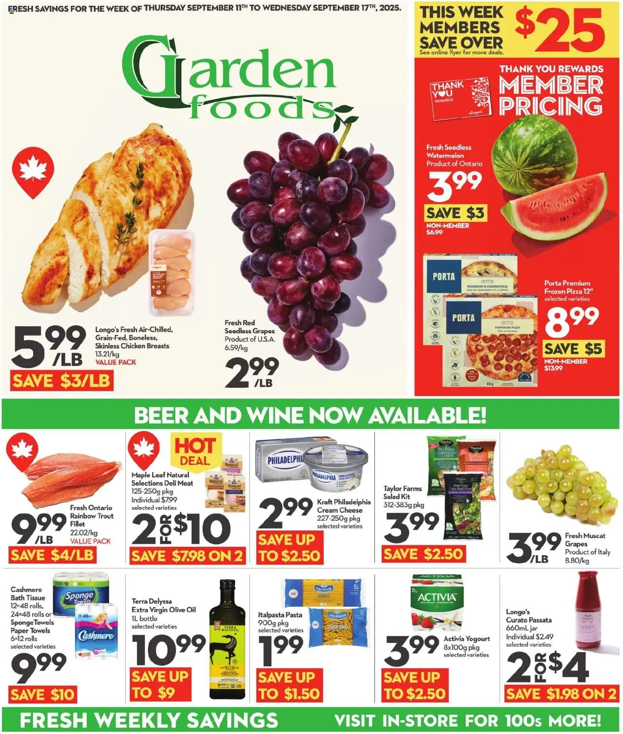 Longo's flyer valid from Sep 11, 2025 - page number 1