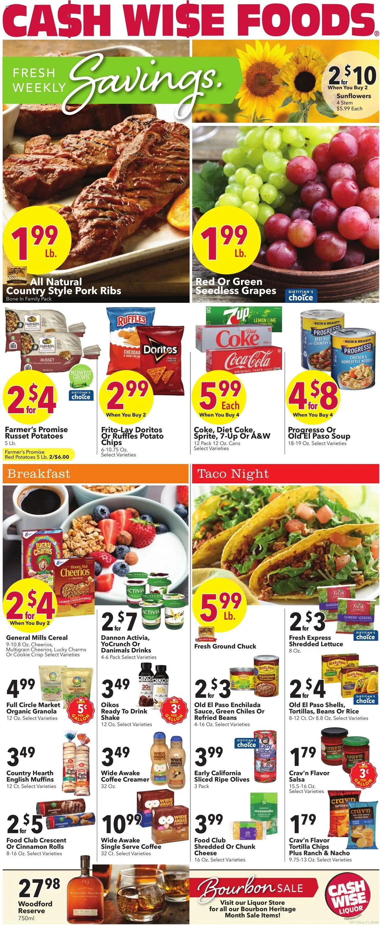 Cash Wise Weekly Ad from 09/17/2025 - Flyer - Page number 1
