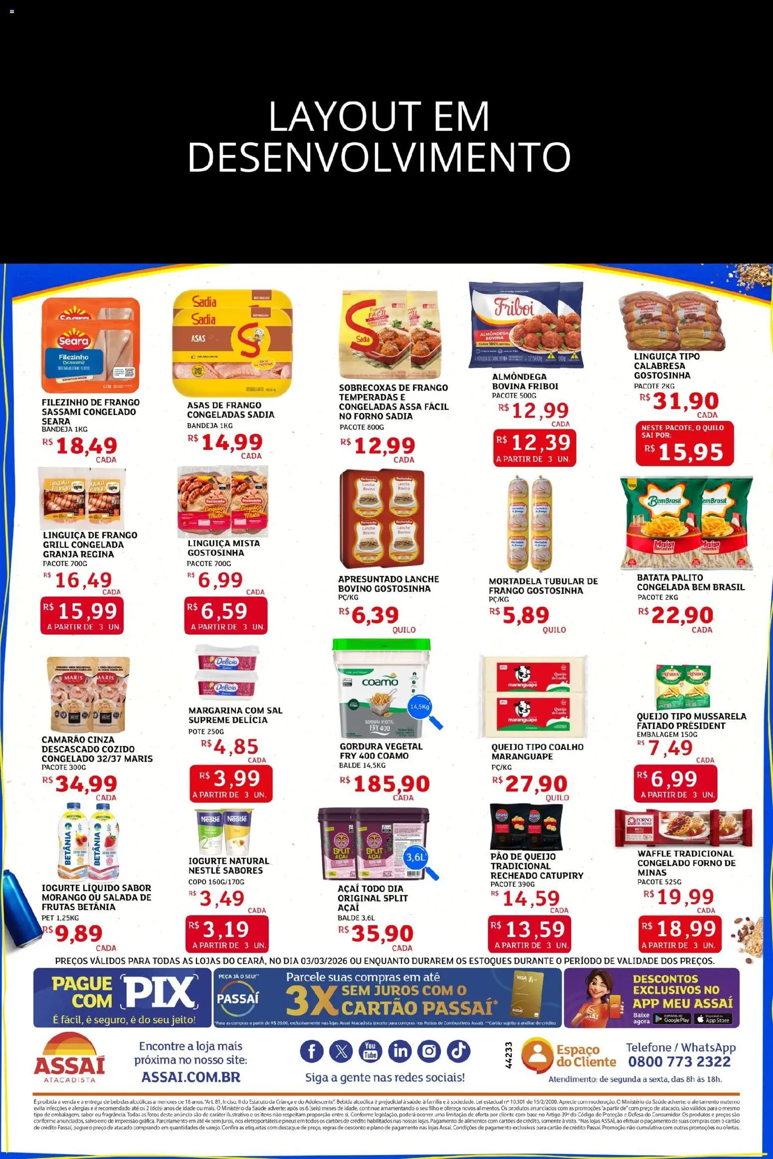 Pré-Visualização do folheto "Assaí Atacadista ofertas - CE" da loja Assaí Atacadista válido a partir de 03/03/2026