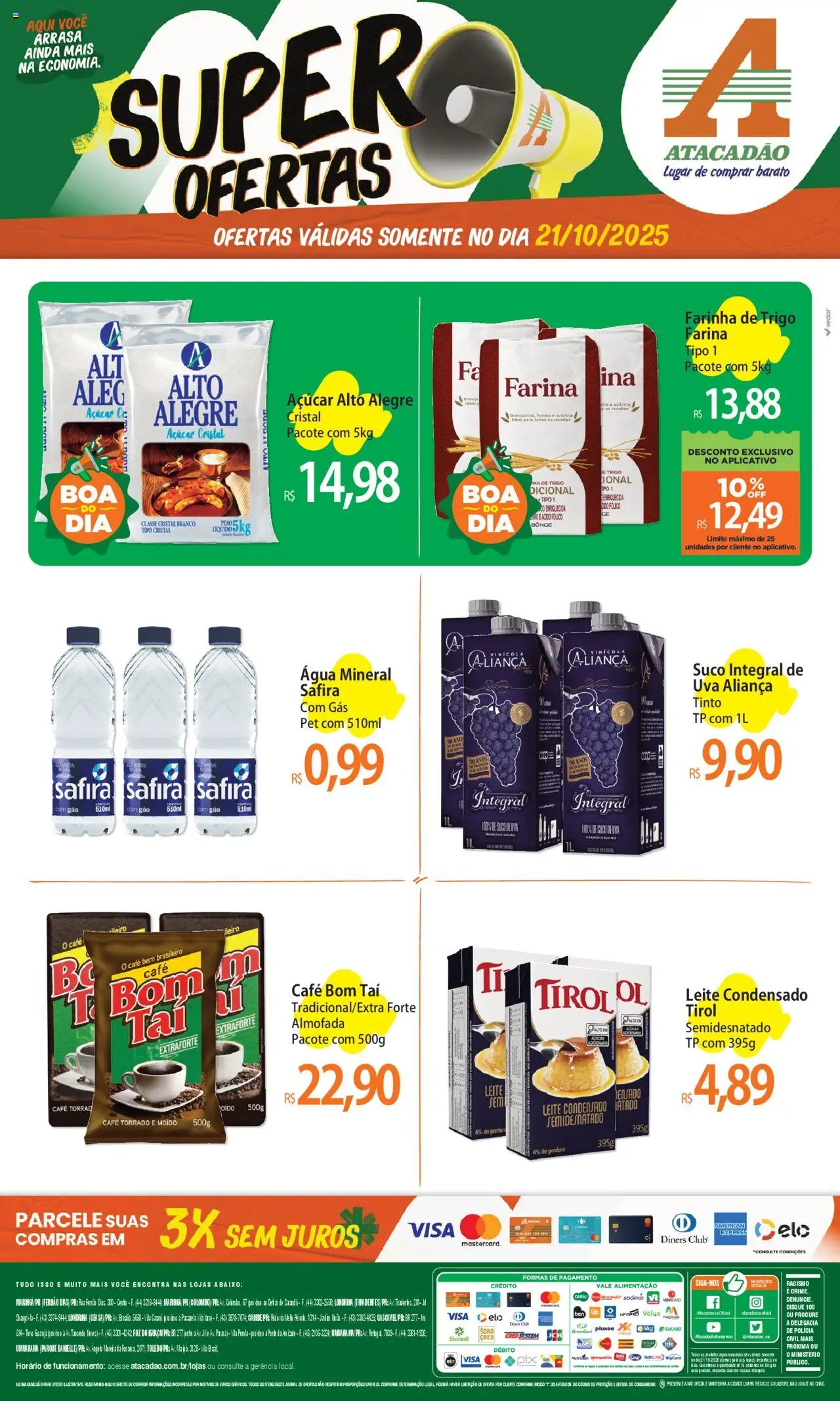Atacadão folheto "Ofertas - PR" válido a partir de 21/10/2025 - número de página 1