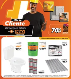 Pré-Visualização do folheto "Ofertas Pro" da loja Telhanorte válido a partir de 04/09/2025