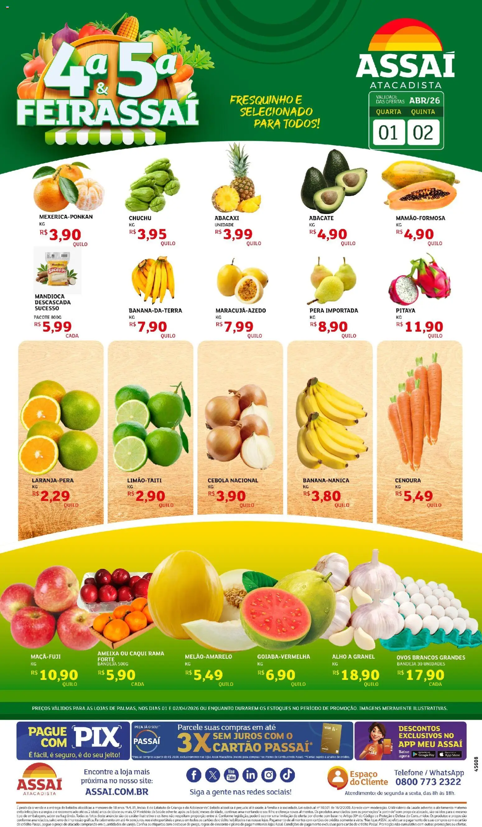 Pré-Visualização do folheto "Assaí Atacadista ofertas - TO" da loja Assaí Atacadista válido a partir de 02/04/2026