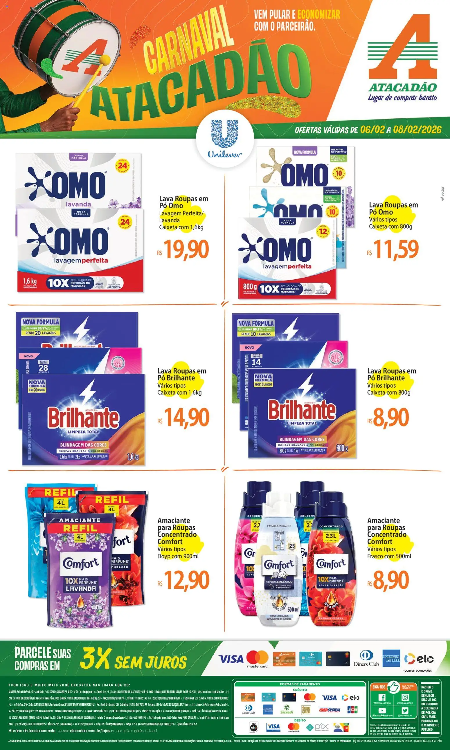 Pré-Visualização do folheto "Ofertas - PR" da loja Atacadão válido a partir de 06/02/2026