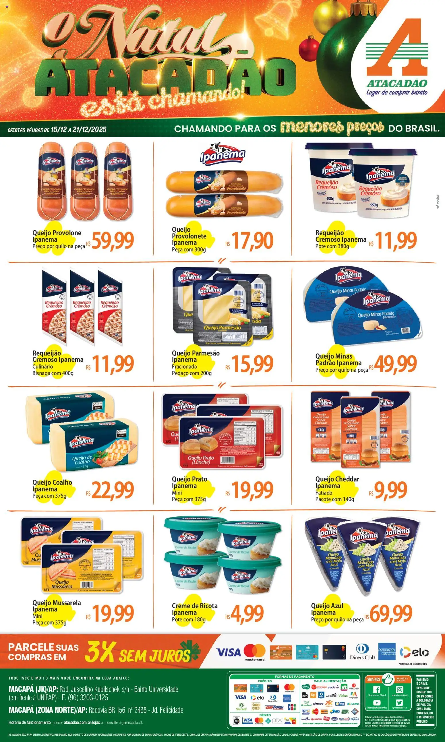 Pré-Visualização do folheto "Ofertas - AP" da loja Atacadão válido a partir de 15/12/2025