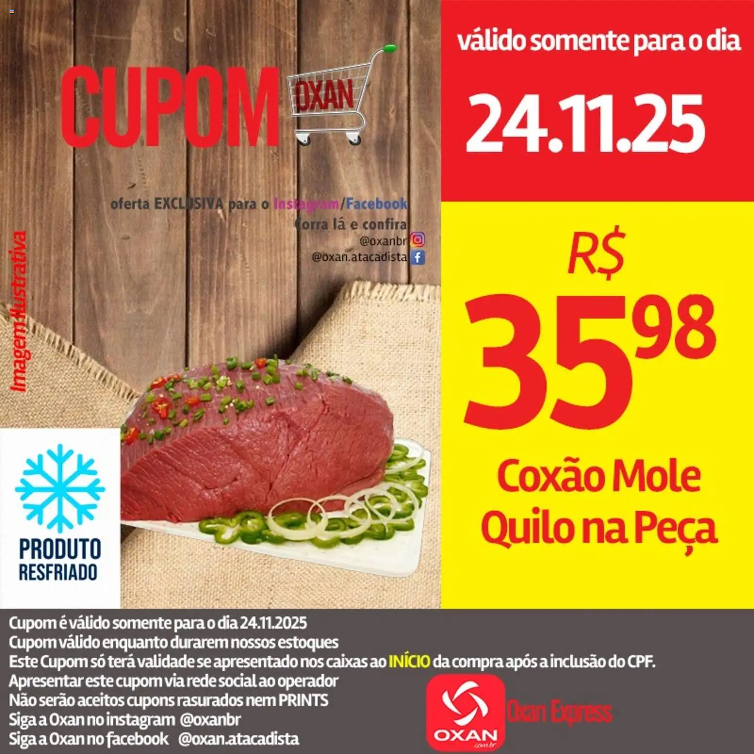 Pré-Visualização do folheto "Ofertas da semana" da loja Oxan Atacadista válido a partir de 24/11/2025