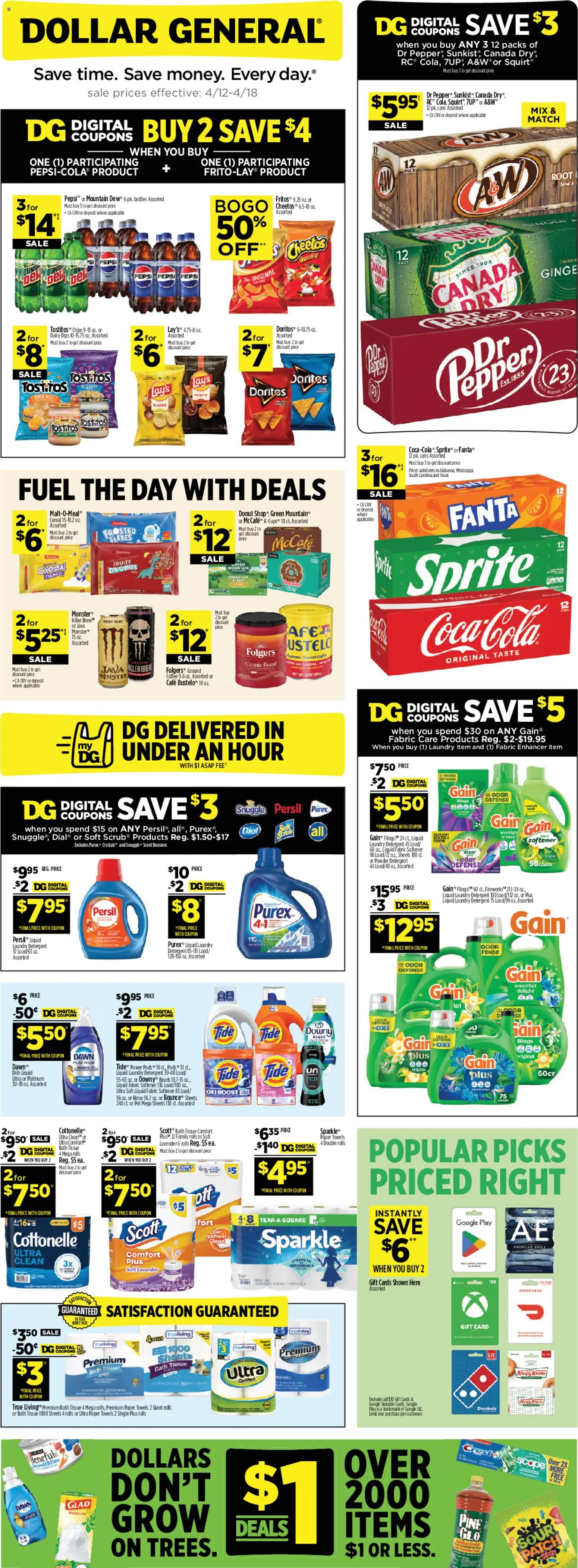 Ad Preview of Dollar General Dollar General Weekly Ad from 04/12/2026