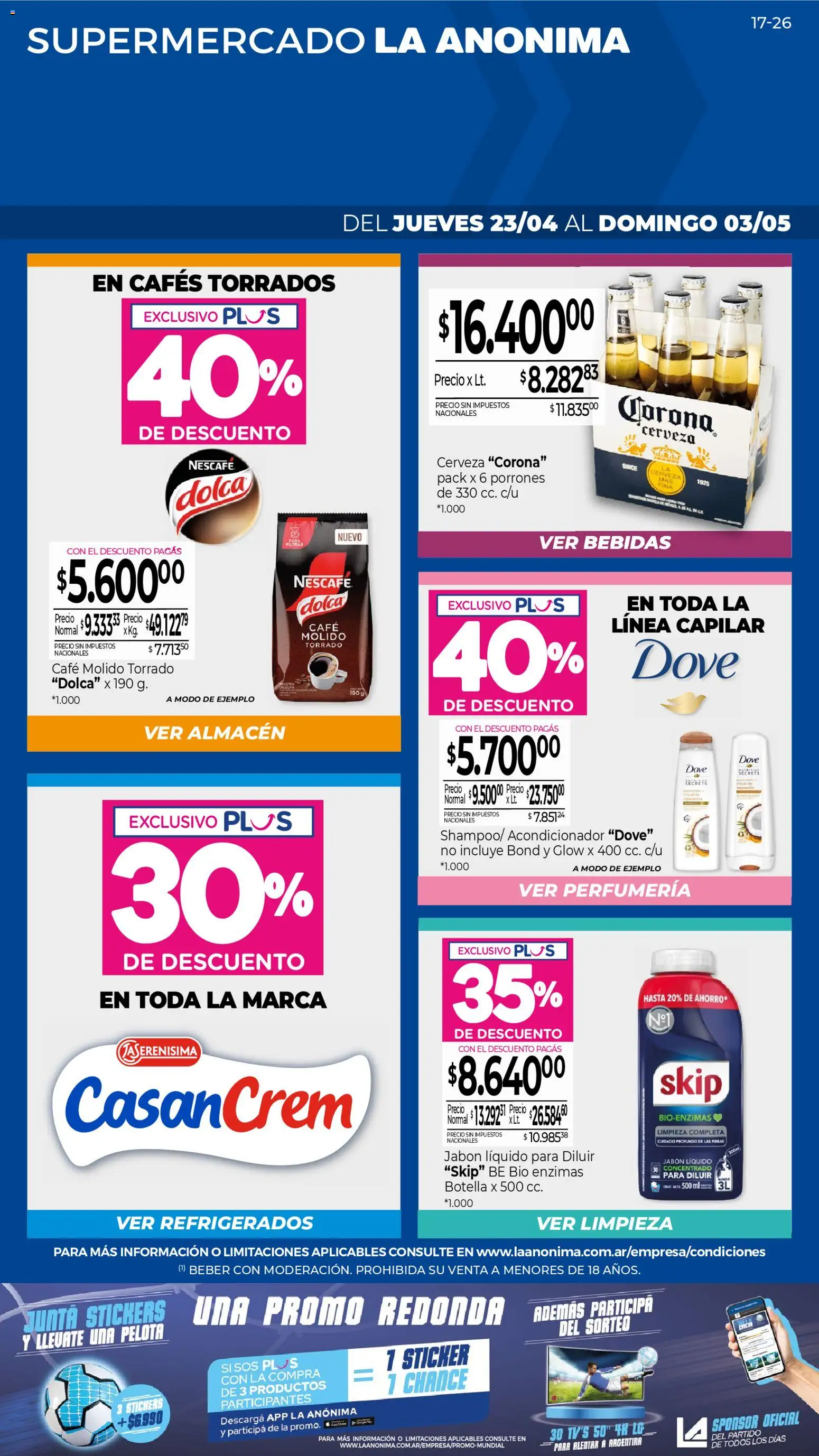 Vista previa del folleto de la tienda La Anonima válido desde el 23/04/2026 